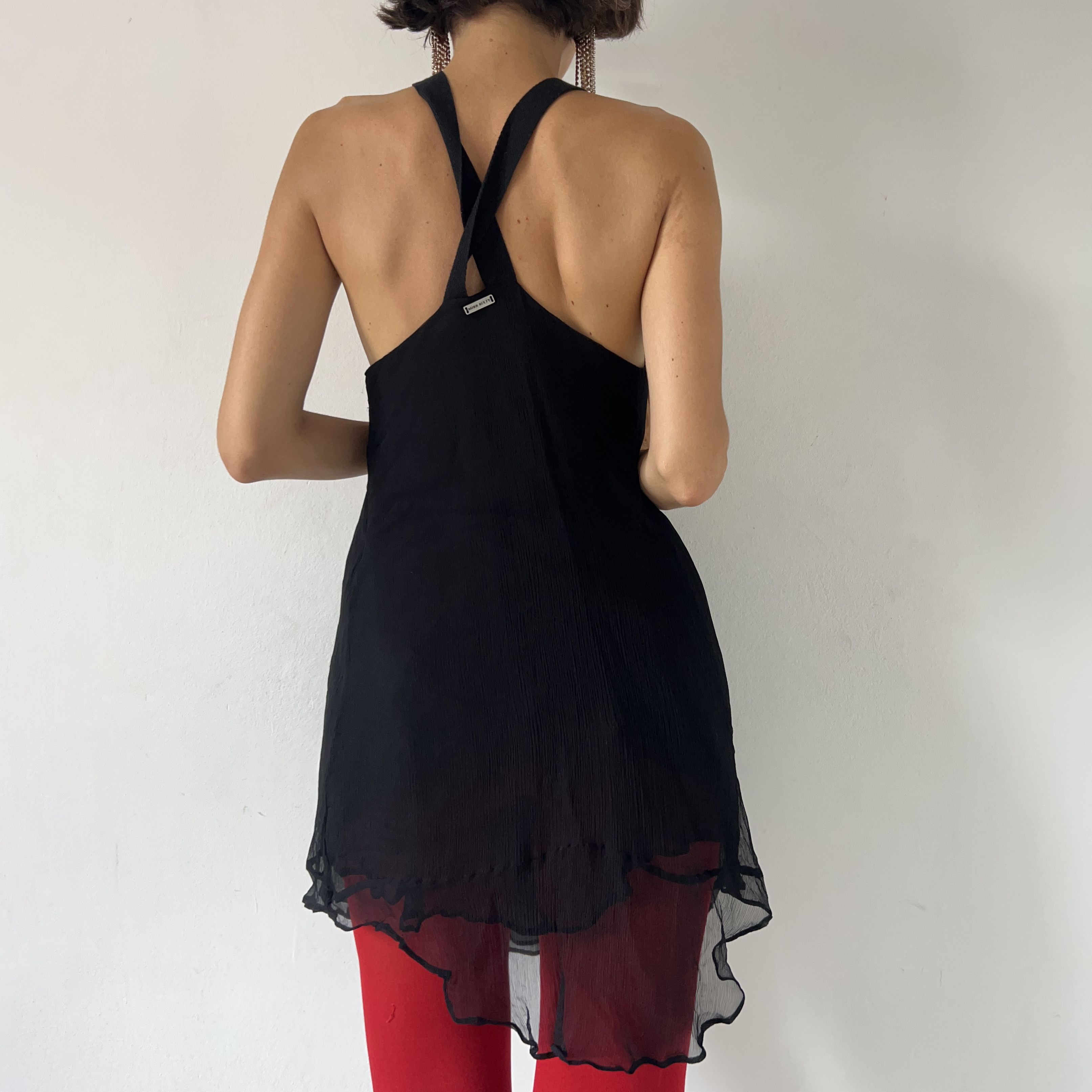 Miss Sixty Miss Sixty y2k halter beaded neck black party mini dress Size M / US 6-8 / IT 42-44 - 2 Thumbnail