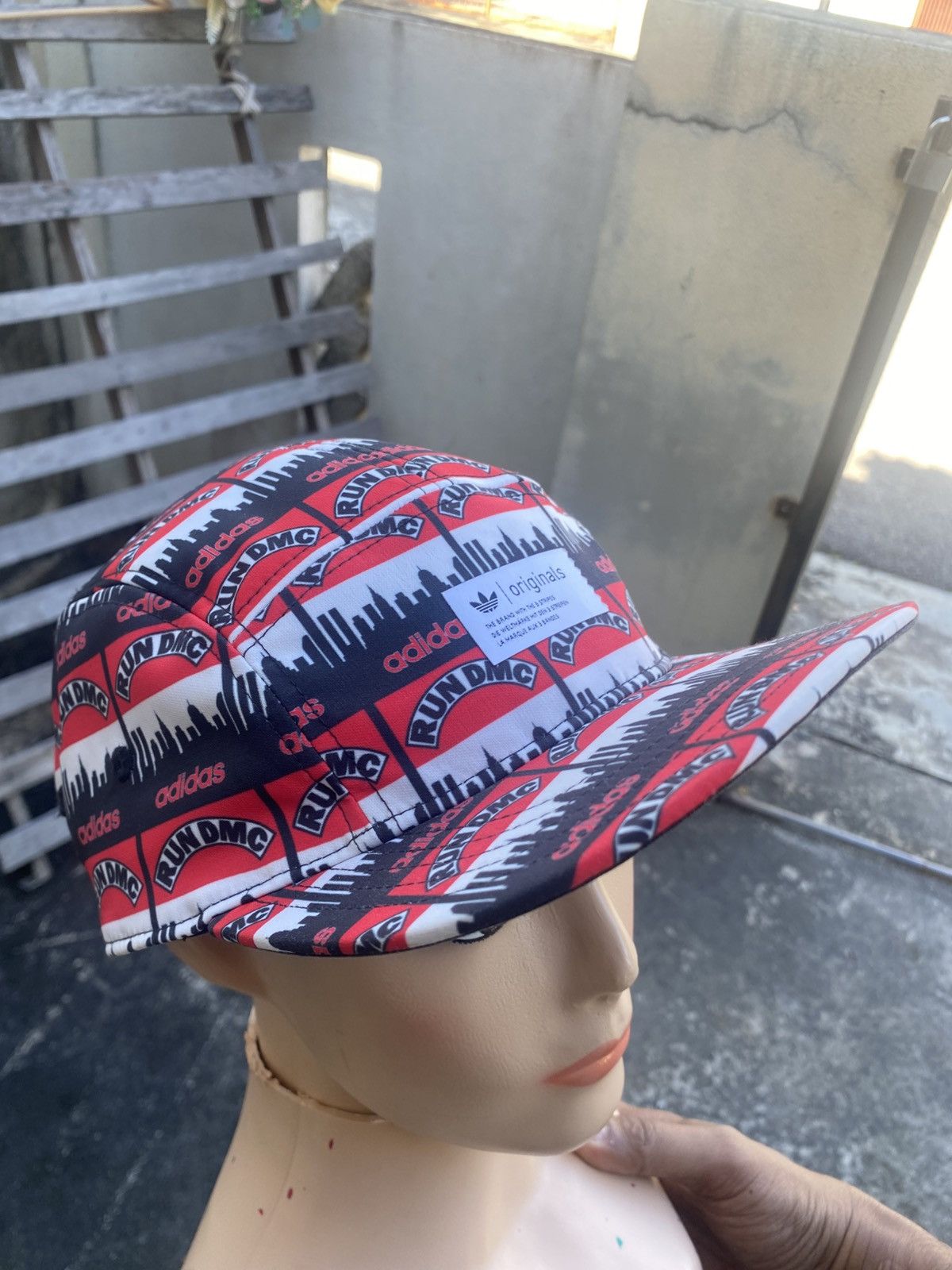 Adidas 🔥 Rare 🔥 Adidas Fullprint Run Dmc Hat Size ONE SIZE - 2 Thumbnail