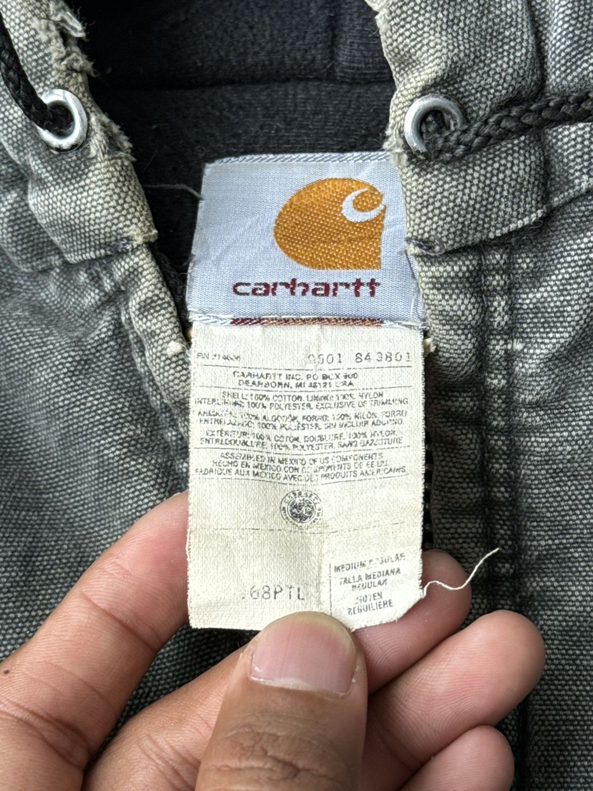 Carhartt × If Six Was Nine × Vintage XX Vintage Carhartt Detroit Distressed Splash Denim Jacket Size US M / EU 48-50 / 2 - 13 Thumbnail