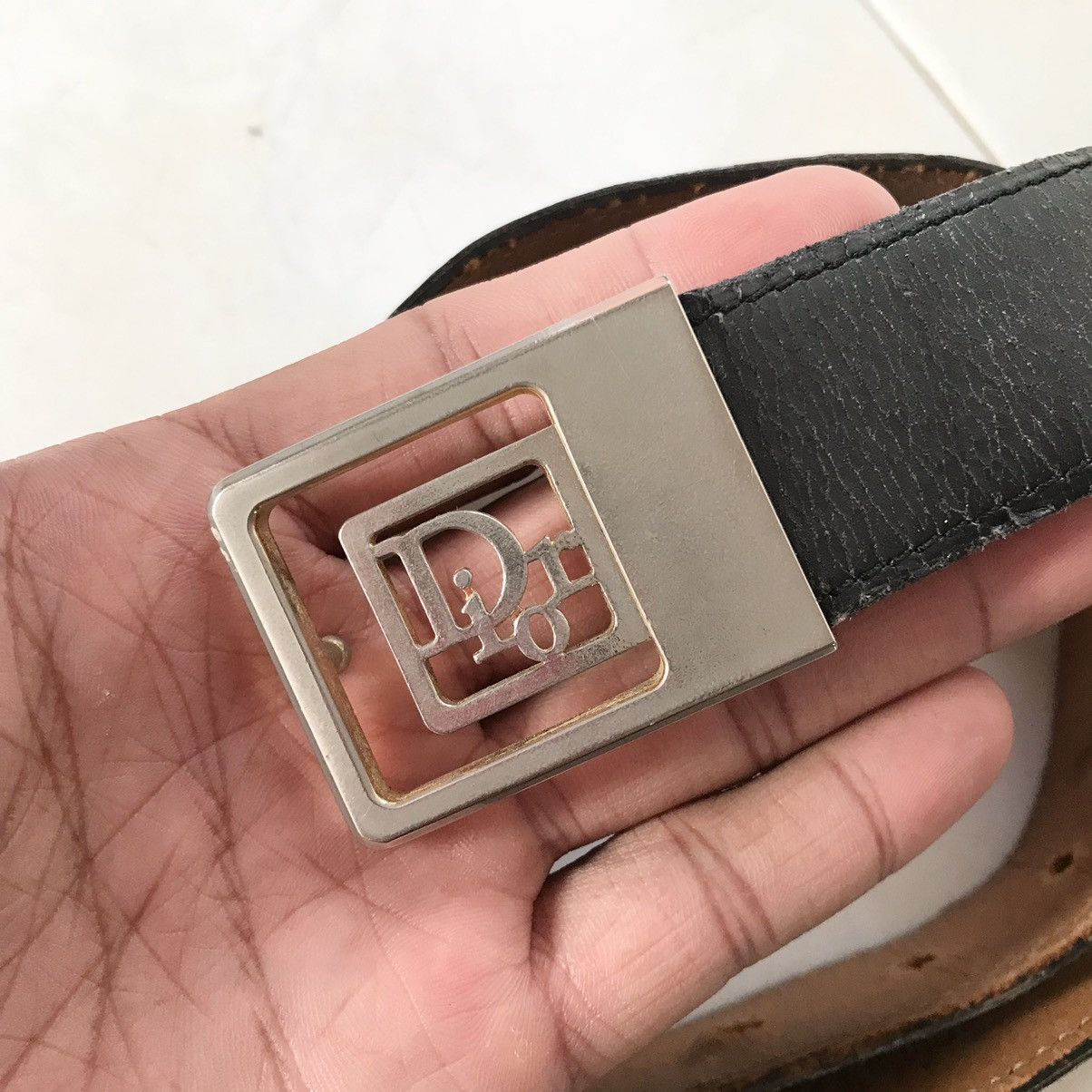Christian Dior Monsieur Vintage Christian Dior Monsieur Leather Ratchet Belt Size ONE SIZE - 3 Thumbnail