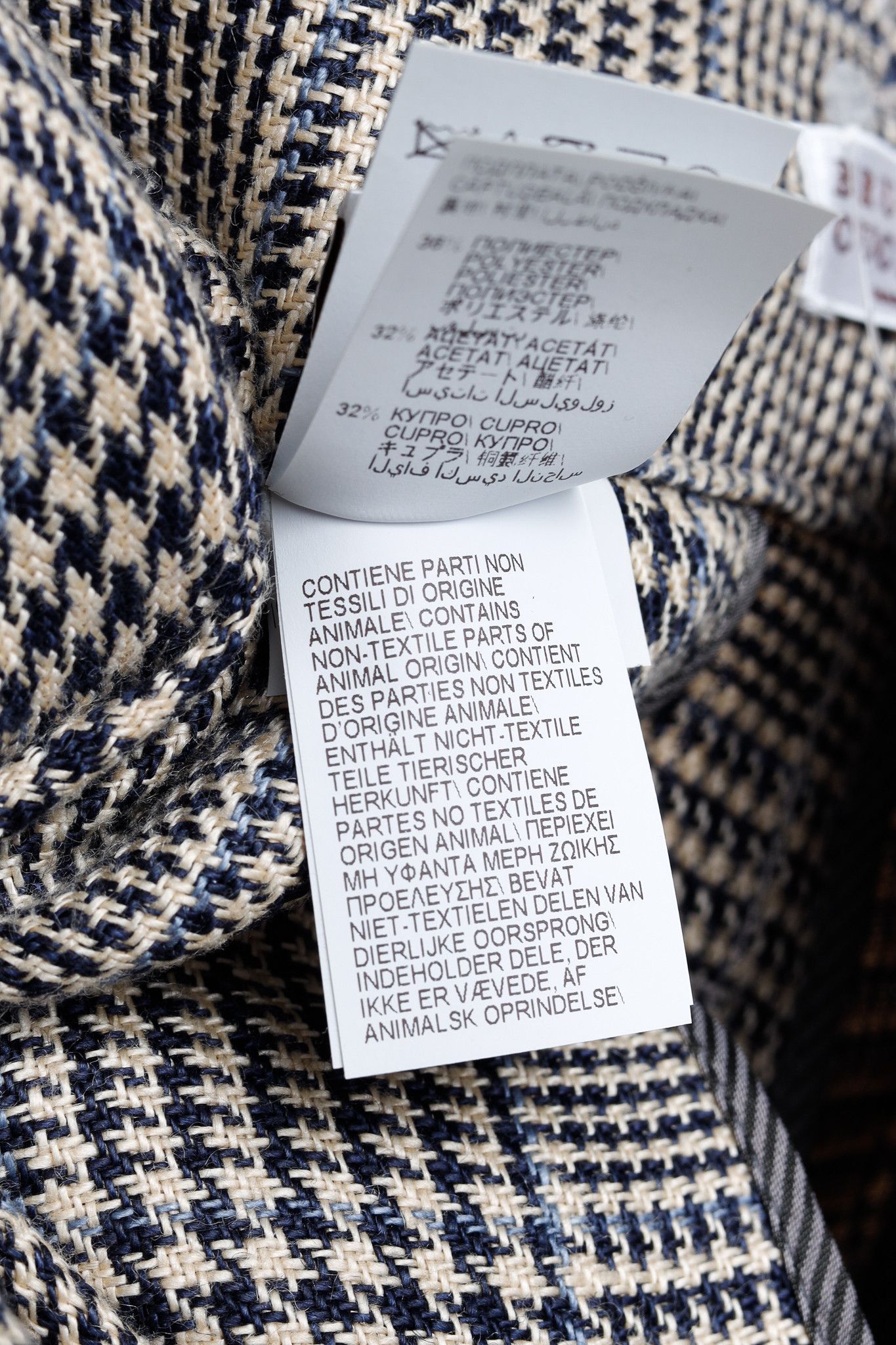 Brunello Cucinelli Brunello Cucinnelli SS/19 Beige & Black Linen Check Trousers Size 27" / US 4 / IT 40 - 14 Thumbnail