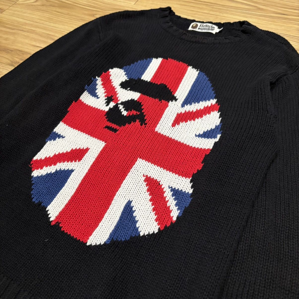 Bape Bape Union Jack Ape Head Sweater Size US L / EU 52-54 / 3 - 2 Thumbnail