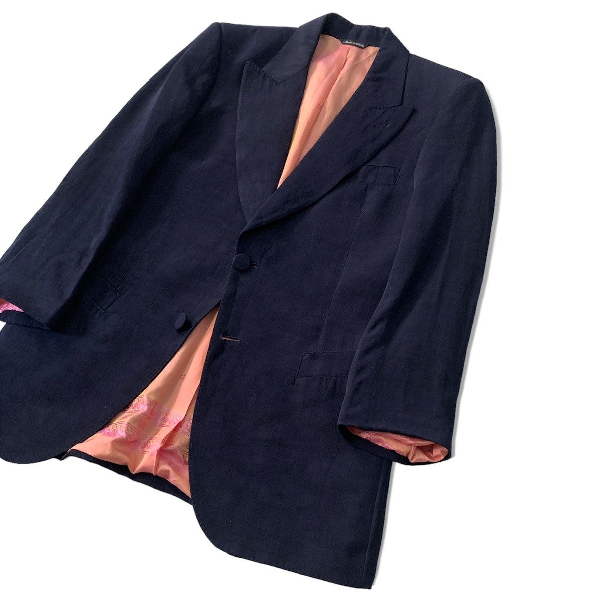 Jean Paul Gaultier Jean Paul Gaultier Homme Tailored Linen Rayon Sport Coat Size 46S - 3 Thumbnail