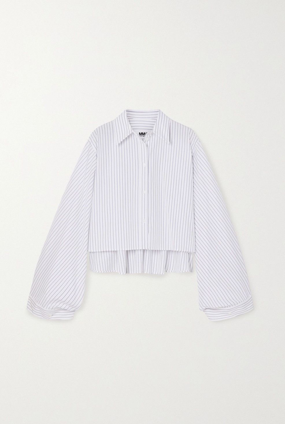 Maison Margiela Maison Margiela Button Up Oversize sleeve Chrop Shirt Size XS / US 0-2 / IT 36-38 - 15 Thumbnail