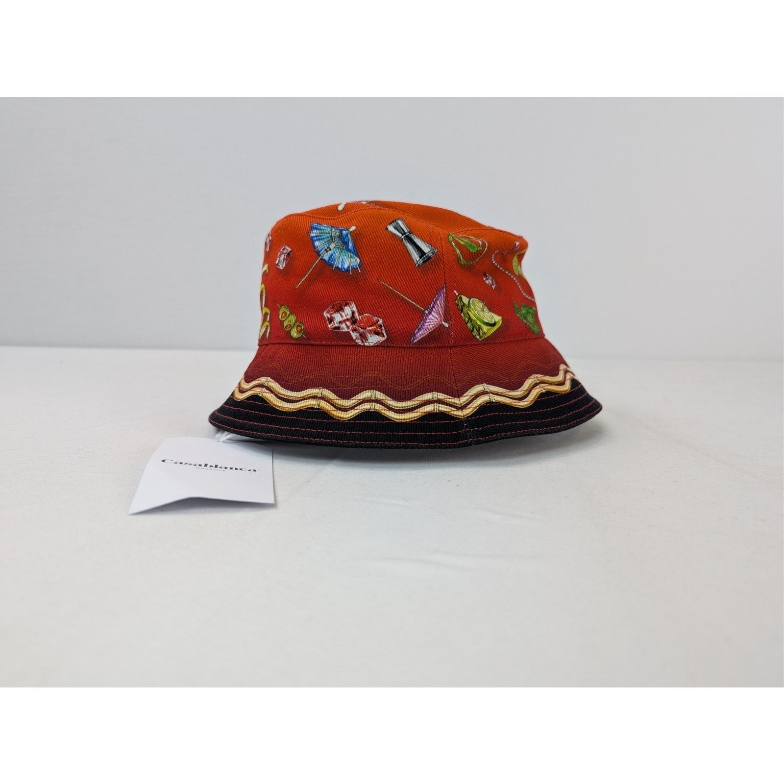 Casablanca o1rshd1 Size: S/M / Printed Denim Bucket Cap / Hat Size ONE SIZE - 5 Thumbnail