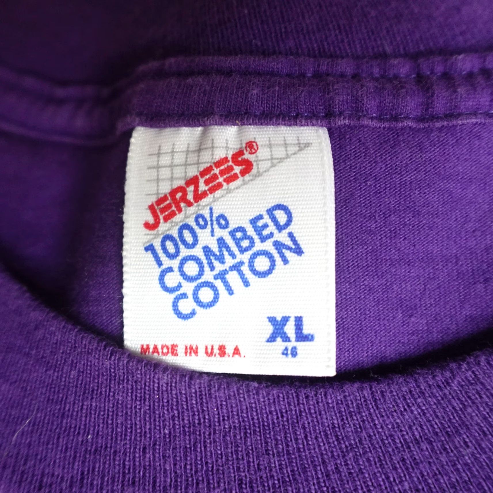 Vintage VINTAGE Oregon Shirt Large Purple 1992 Jerzees Made in USA Mens crew neck T-Shirt Short Sleeve USA theme Size US L / EU 52-54 / 3 - 5 Thumbnail