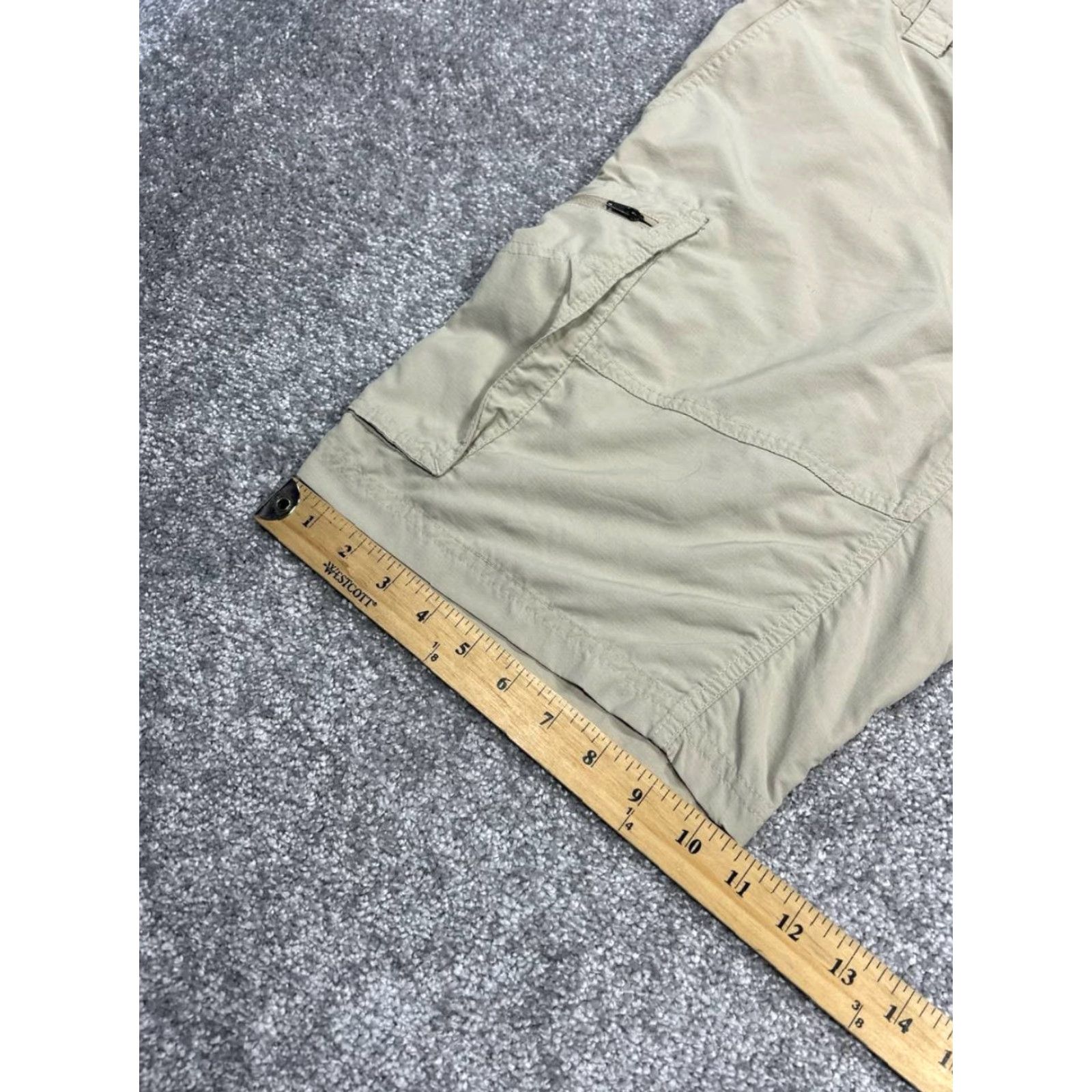 Vintage Columbia Cargo Shorts Mens 32 Beige Nylon Lightweight Ripstop 10" Size US 32 / EU 48 - 6 Thumbnail