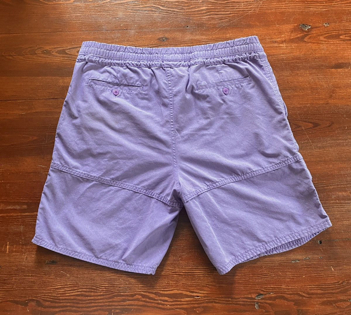 Bugle Boy × Vintage Vintage 80’s Bugle Boy Purple Wide Leg Cargo Shorts Size US 38 / EU 54 - 17 Thumbnail