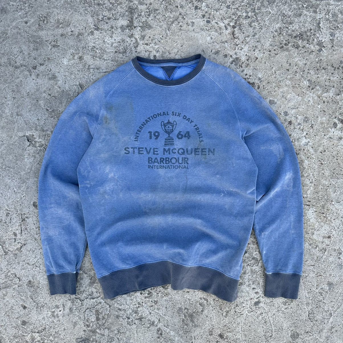 Barbour Vintage Barbour International Sweatshirt Big Logo 90s Y2K Size US L / EU 52-54 / 3 - 1 Thumbnail