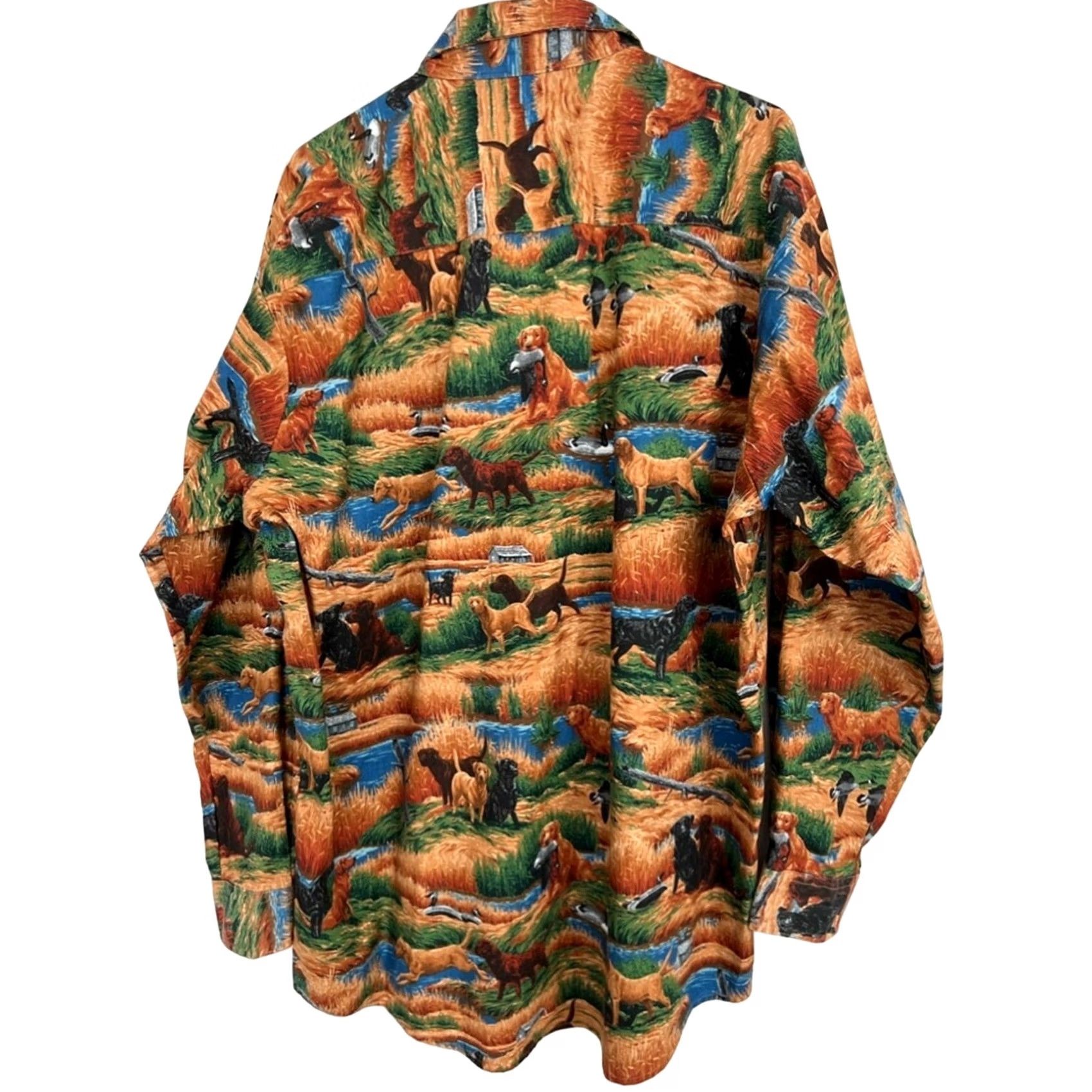 Vintage VINTAGE 3 Forks The Wolf River Shirt XL Labrador Hunting Button Up Mens USA Size US XL / EU 56 / 4 - 2 Thumbnail