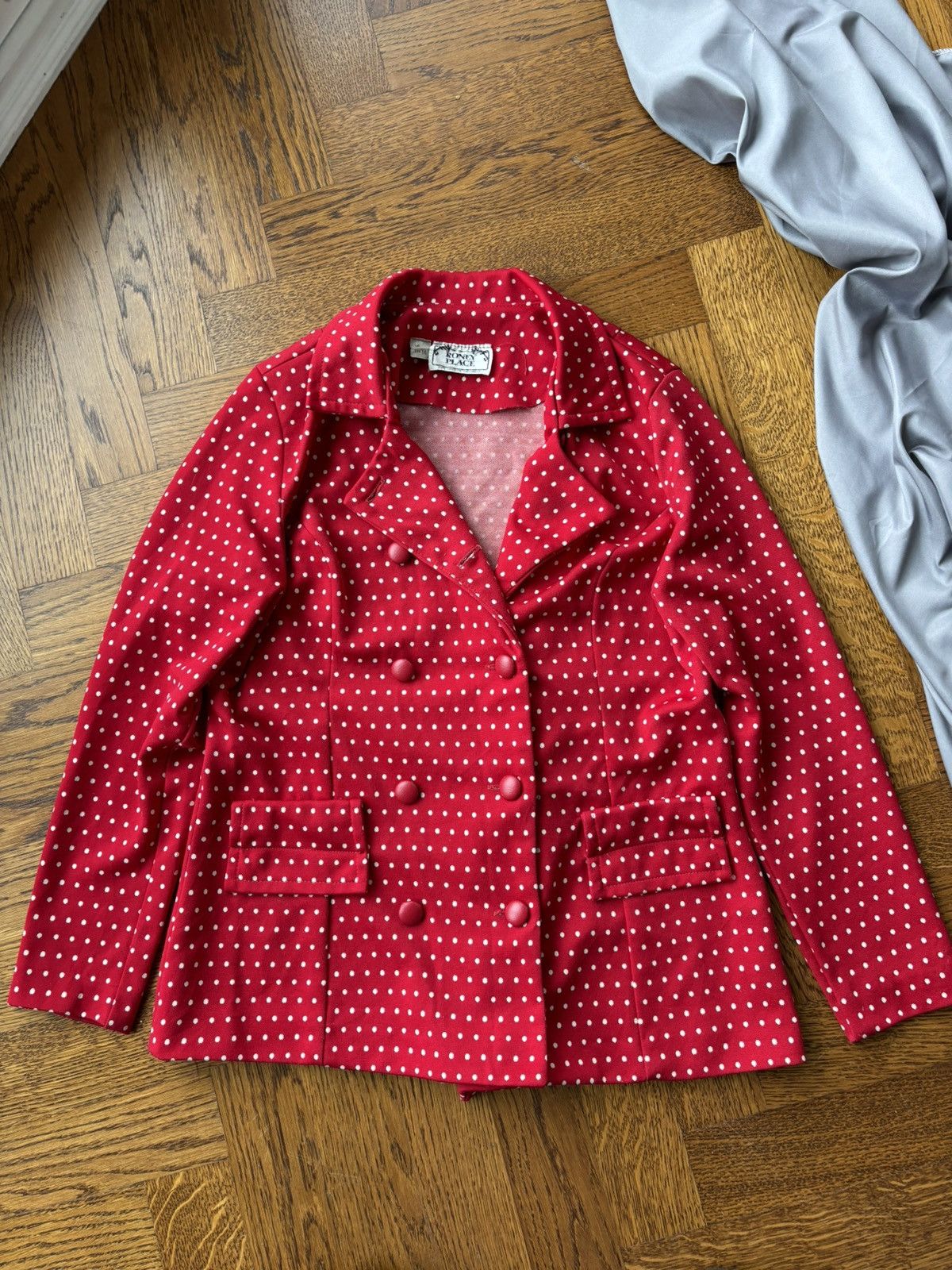 Vintage True Vintage Polka Dot Suit 1970s Two Piece Costume Set Size 34S - 7 Thumbnail