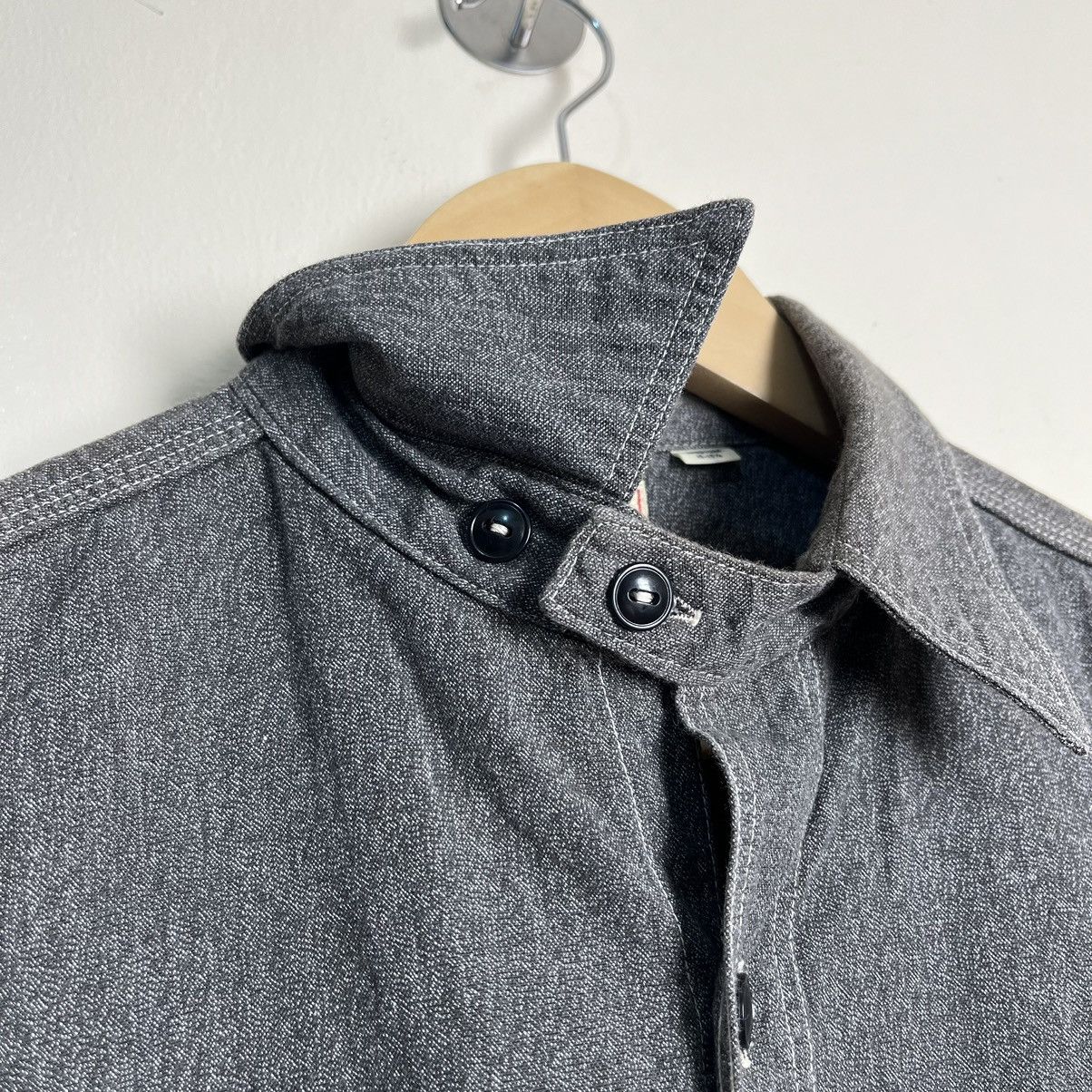Sugar Cane SUGAR CANE SC23212 Cotton Mock Twist Chin Strap Shirt Size US M / EU 48-50 / 2 - 9 Thumbnail