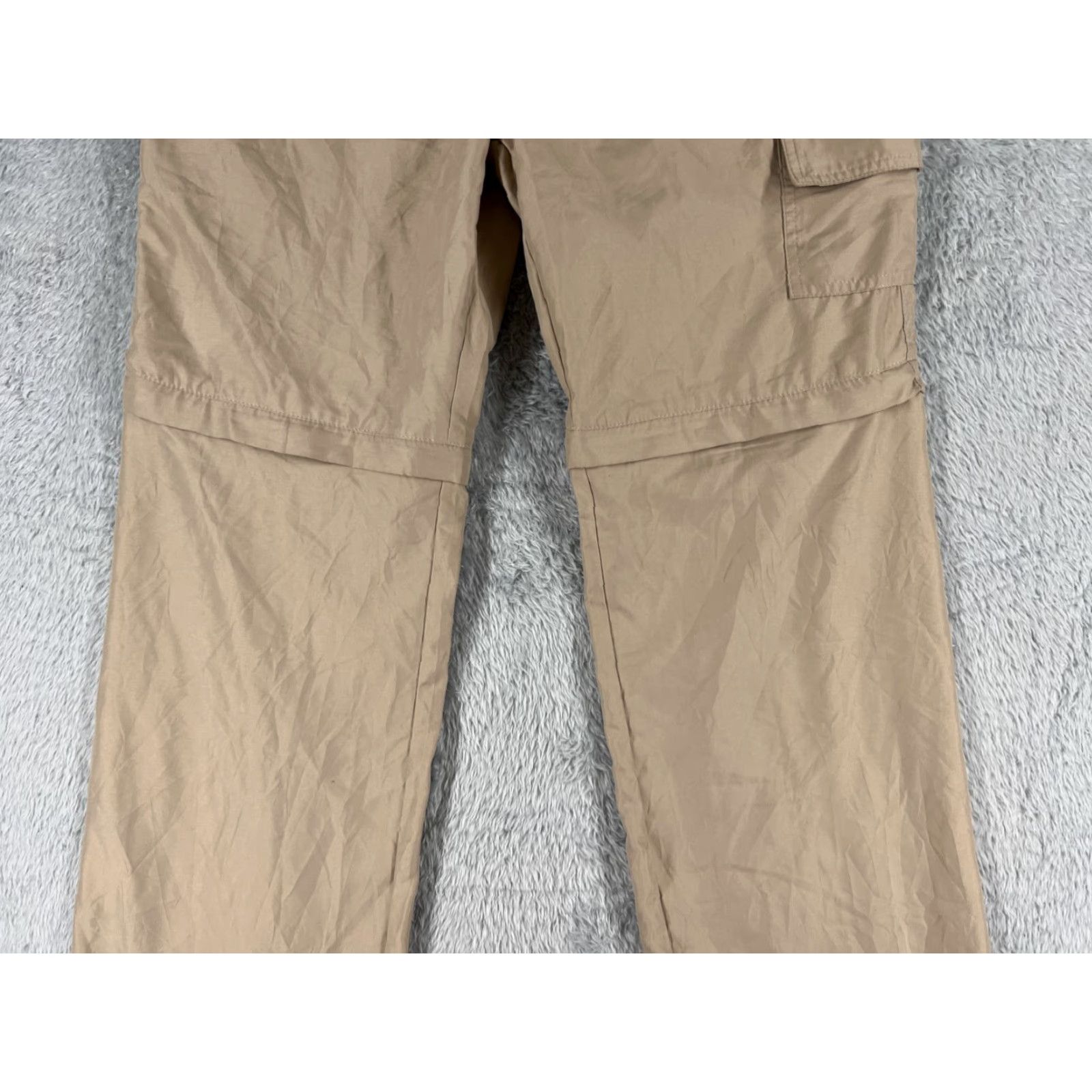 Vintage Balance Outdoor Pants Womens Medium Beige Convertible Cargo 100% Polyester Hike Size 32" / US 10 / IT 46 - 3 Thumbnail
