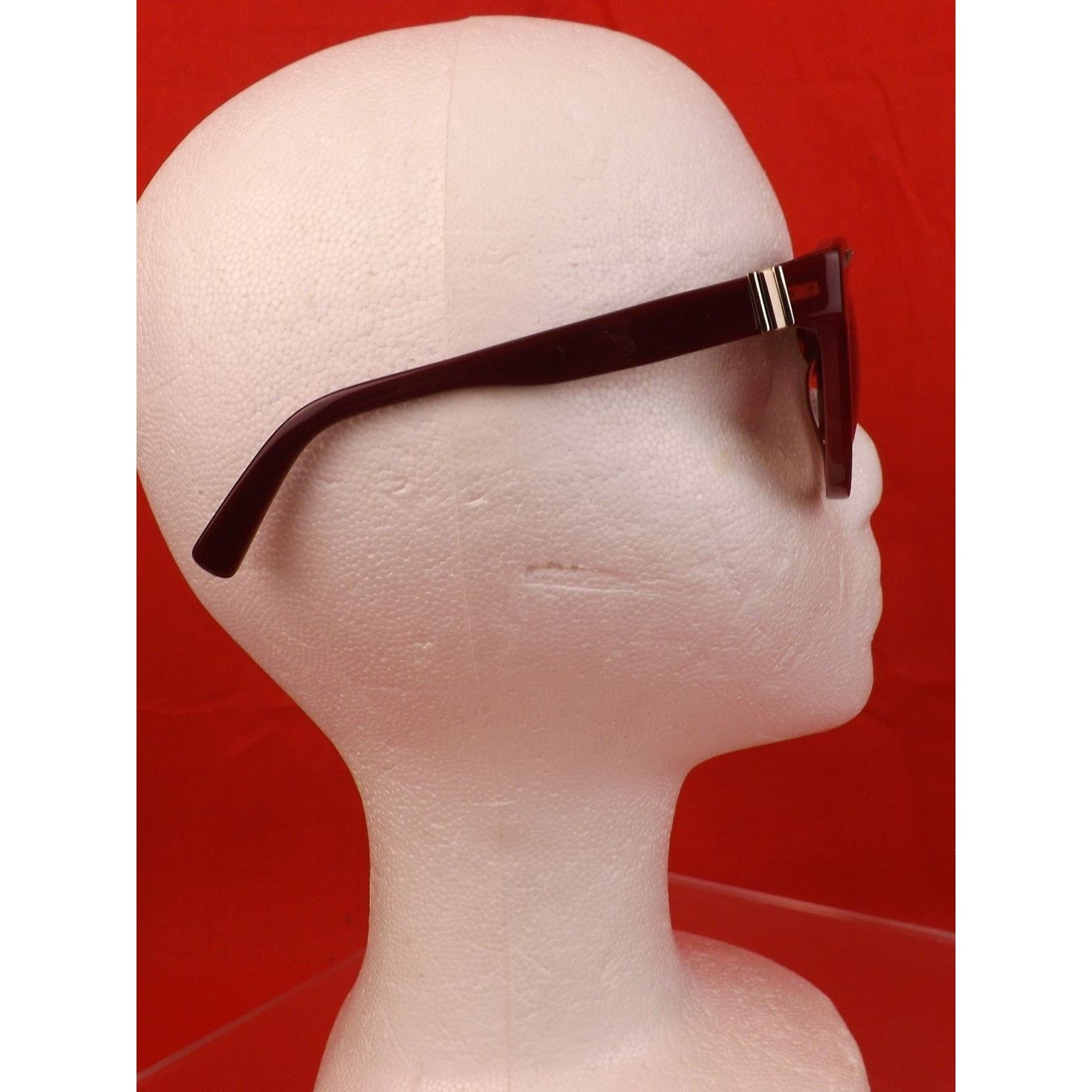 Valentino VALENTINO ROCKSTUDS V659S WINE PLASTIC FRAME SUNGLASSES $495 Size ONE SIZE - 12 Thumbnail