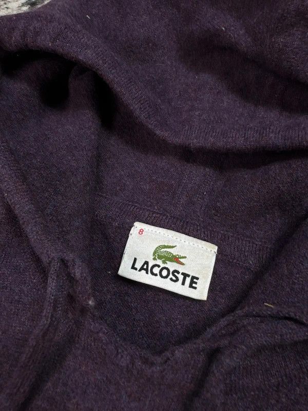 Lacoste Lacoste purple logo wool hoodie XL Size XL / US 12-14 / IT 48-50 - 5 Thumbnail