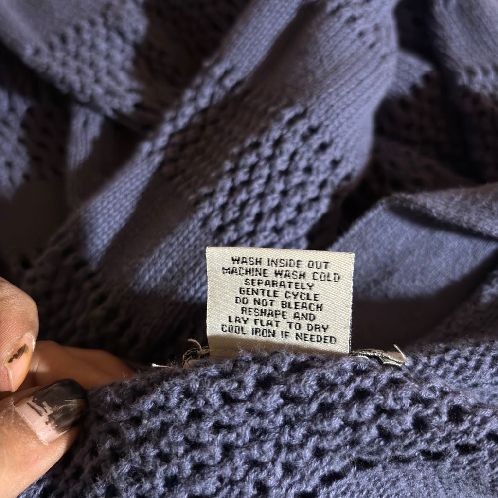 Other Women's Open Cardigan Size XL Blue Knit Casual Soft Girl 90s Size XL / US 12-14 / IT 48-50 - 8 Thumbnail