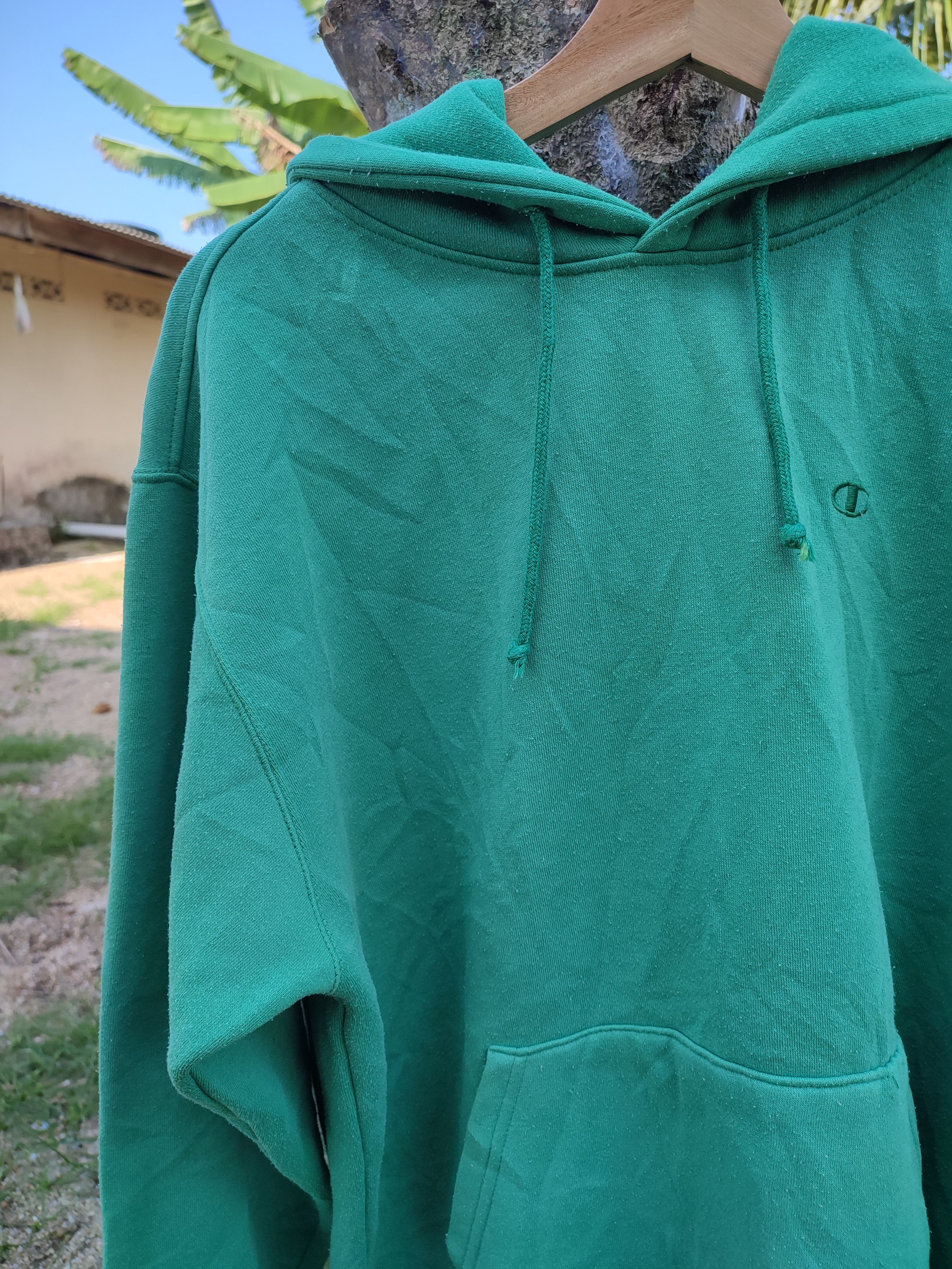 Champion Vintage Champion Green Hoodie Patch Size US L / EU 52-54 / 3 - 6 Thumbnail