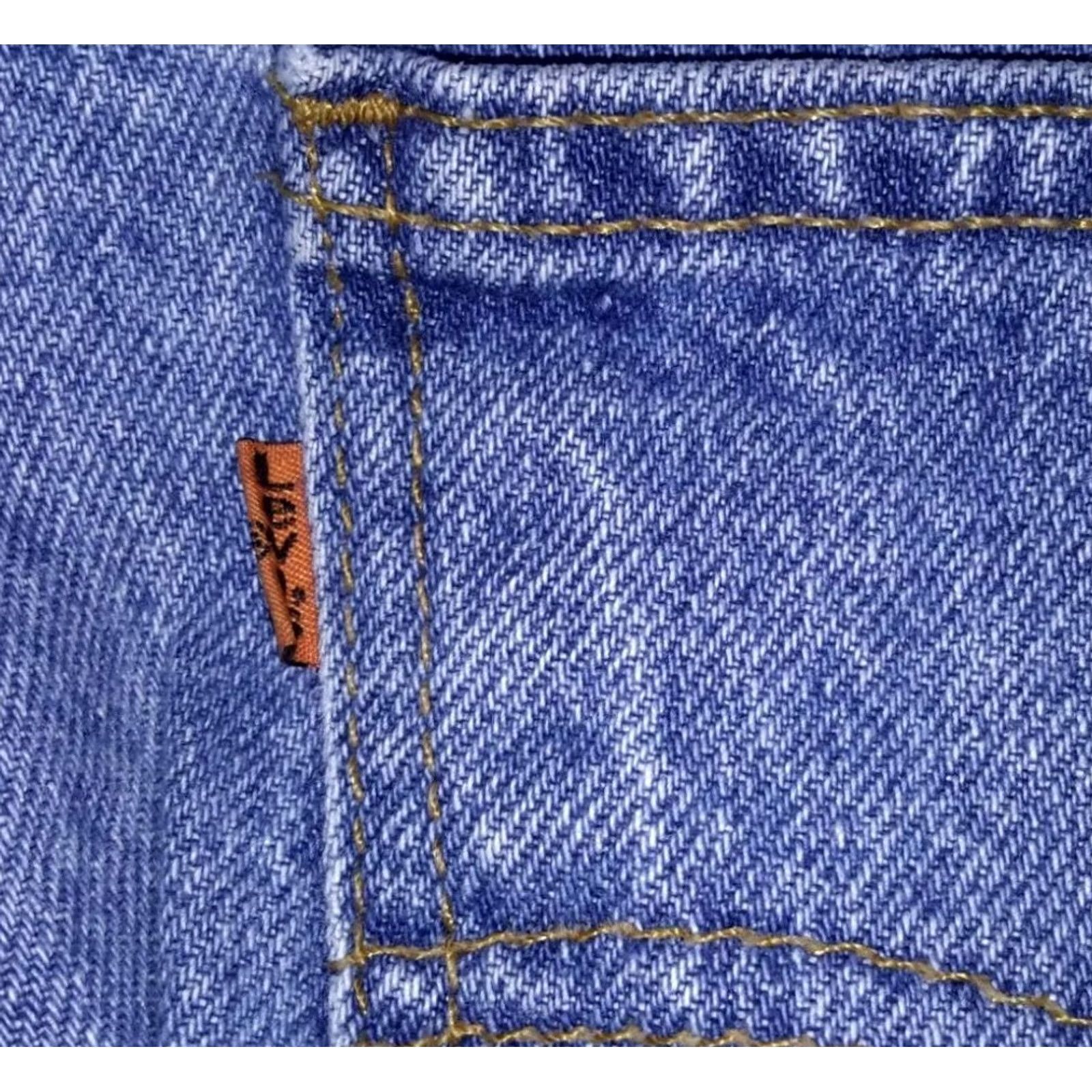 Vintage VINTAGE Levis 517 orange tab jeans Mens light wash 40x32 made in the USA 1980s Size US 40 / EU 56 - 3 Thumbnail