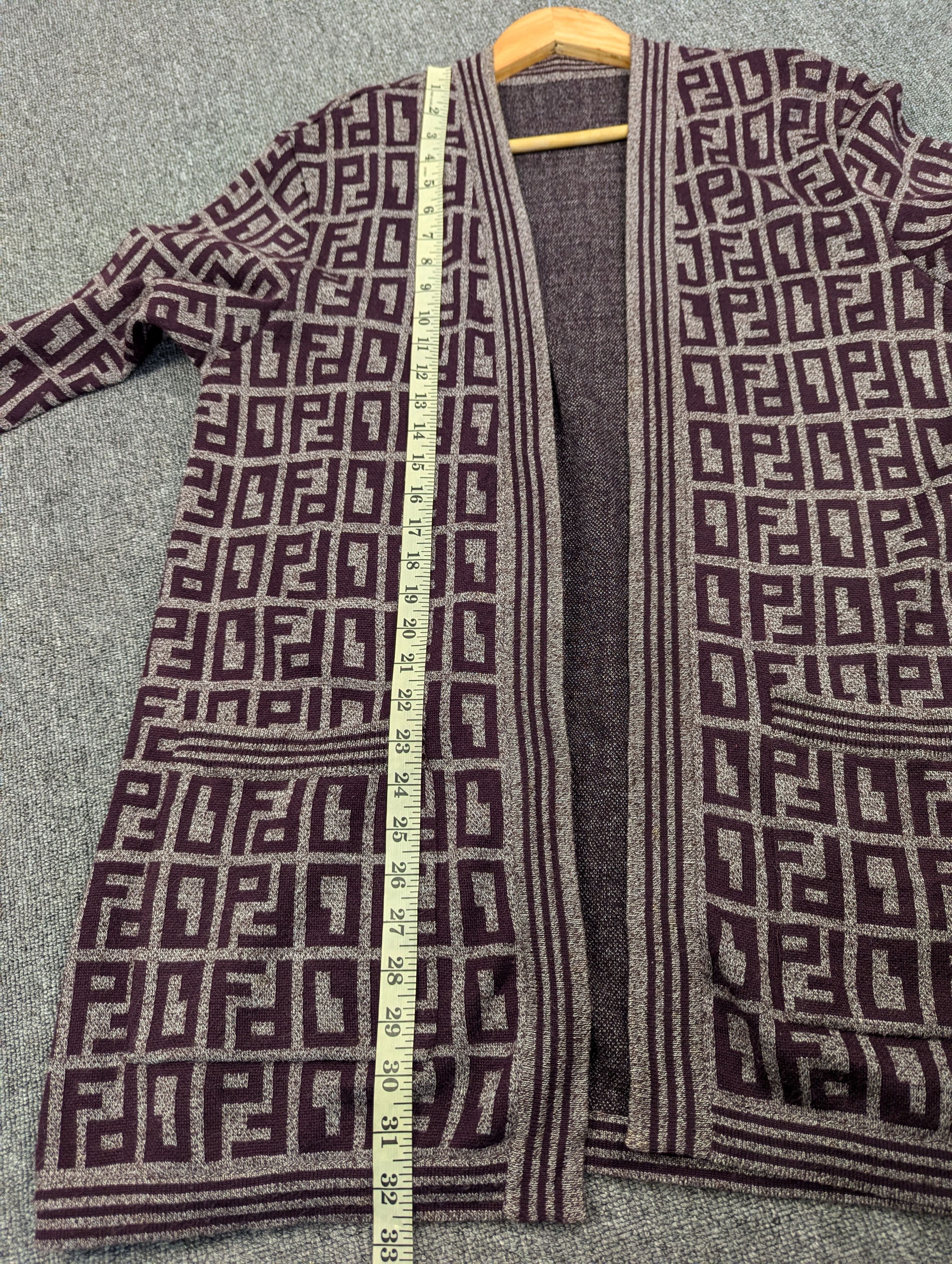 Japanese Brand Vintage Japanese Brand Acrylic Fullprint Cardigan Jacket Size US L / EU 52-54 / 3 - 10 Thumbnail