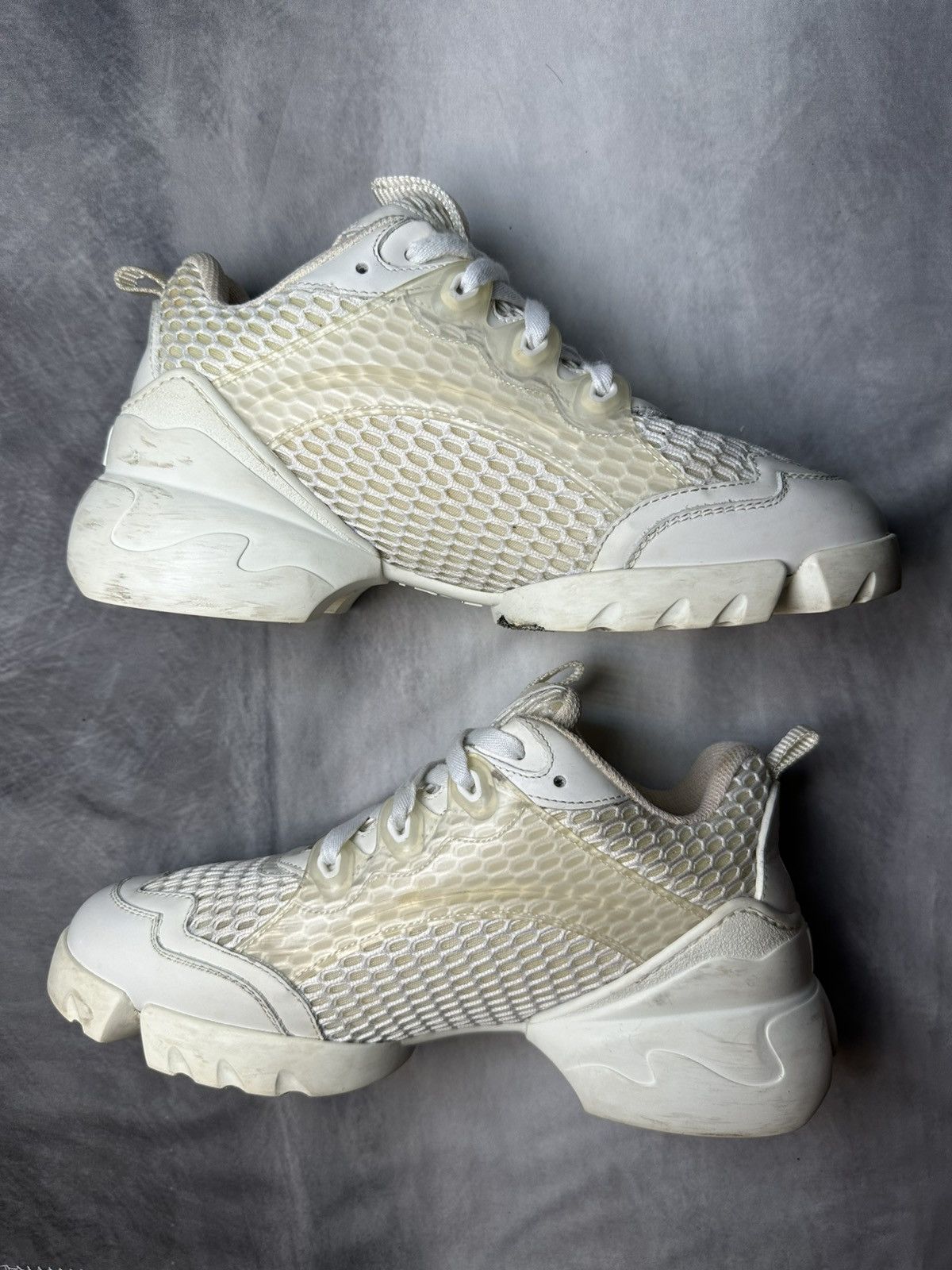 Dior DIOR D-CONNECT LEATHER & MESH SNEAKER Size US 7 / IT 37 - 7 Thumbnail