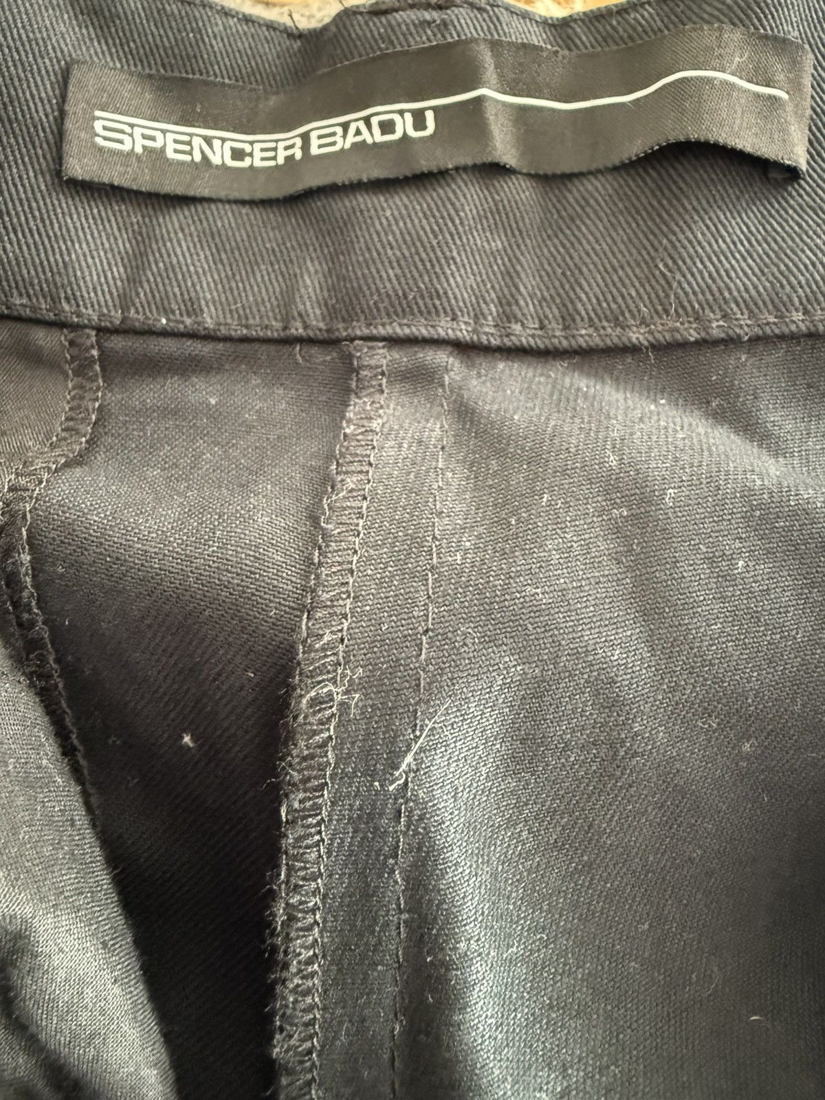 SPENCER BADU Spencer Badu black wide leg pants with front button pockets Size US 28 / EU 44 - 6 Thumbnail