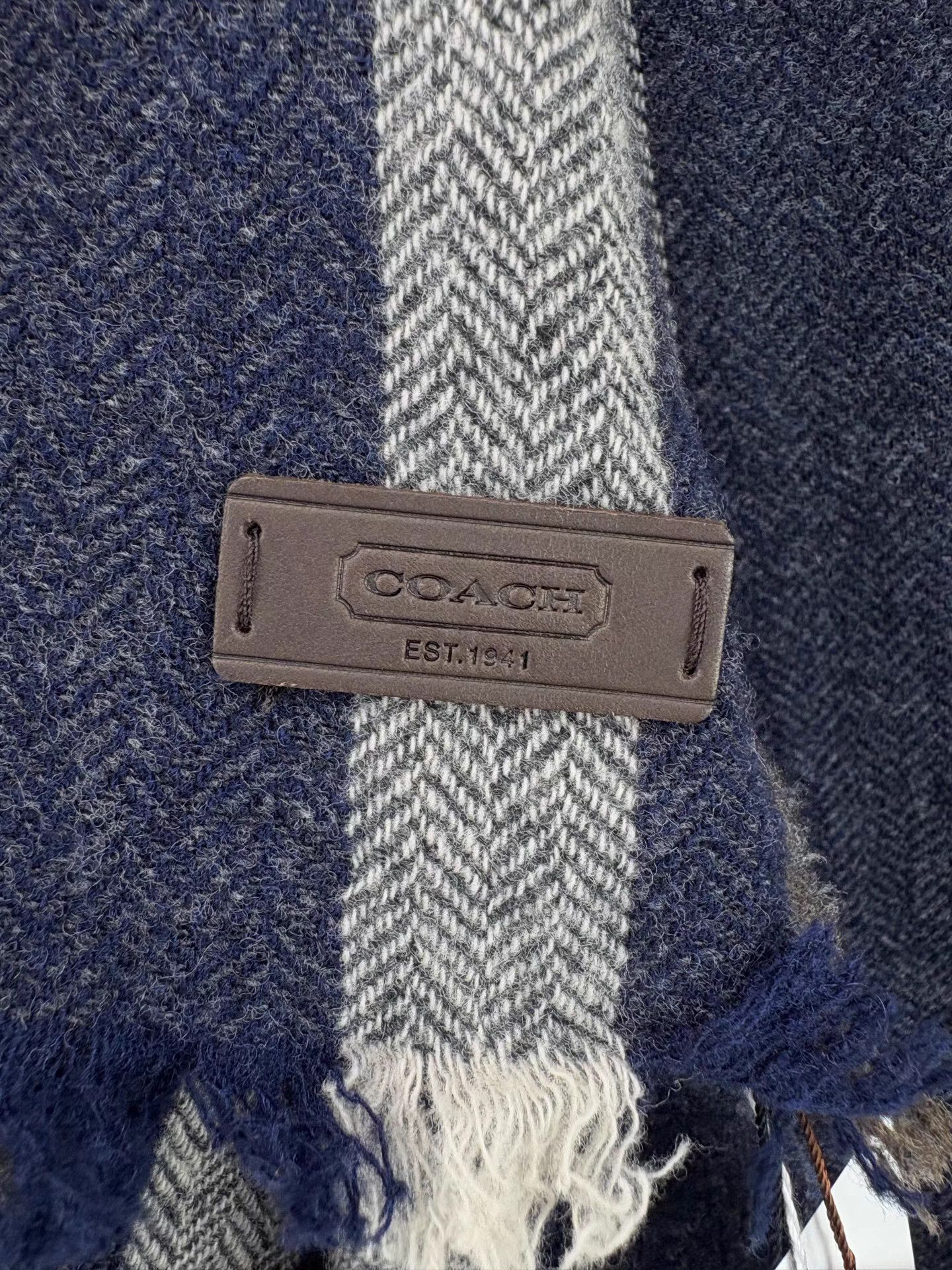Coach COACH Wool Striped Scarf Size ONE SIZE - 3 Thumbnail