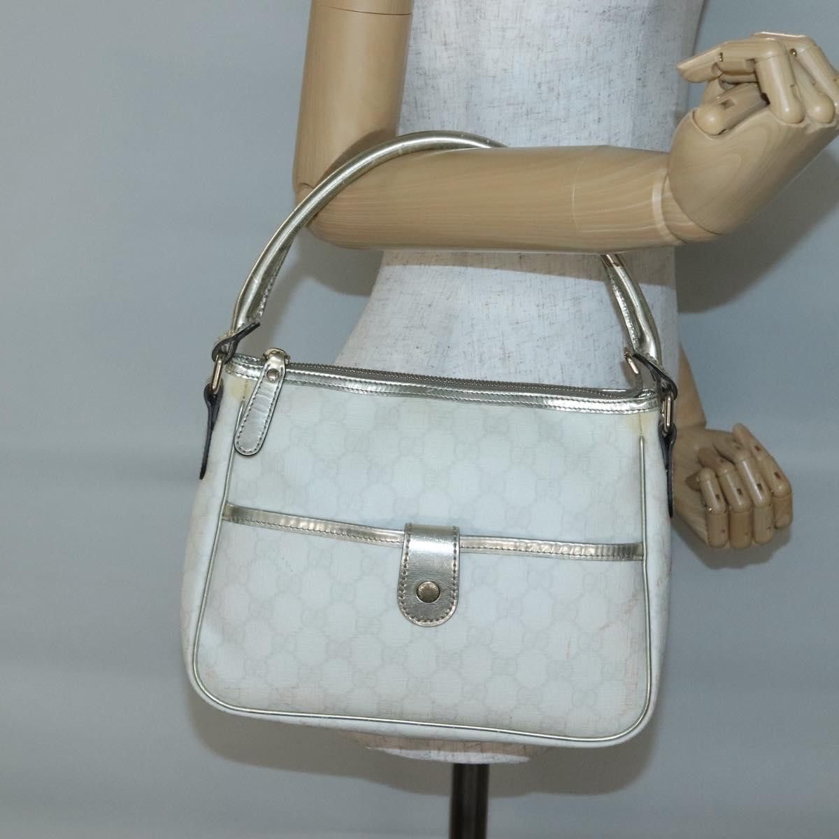 Gucci GUCCI GG Supreme Shoulder Bag Pvc White Gold Size ONE SIZE - 22 Thumbnail
