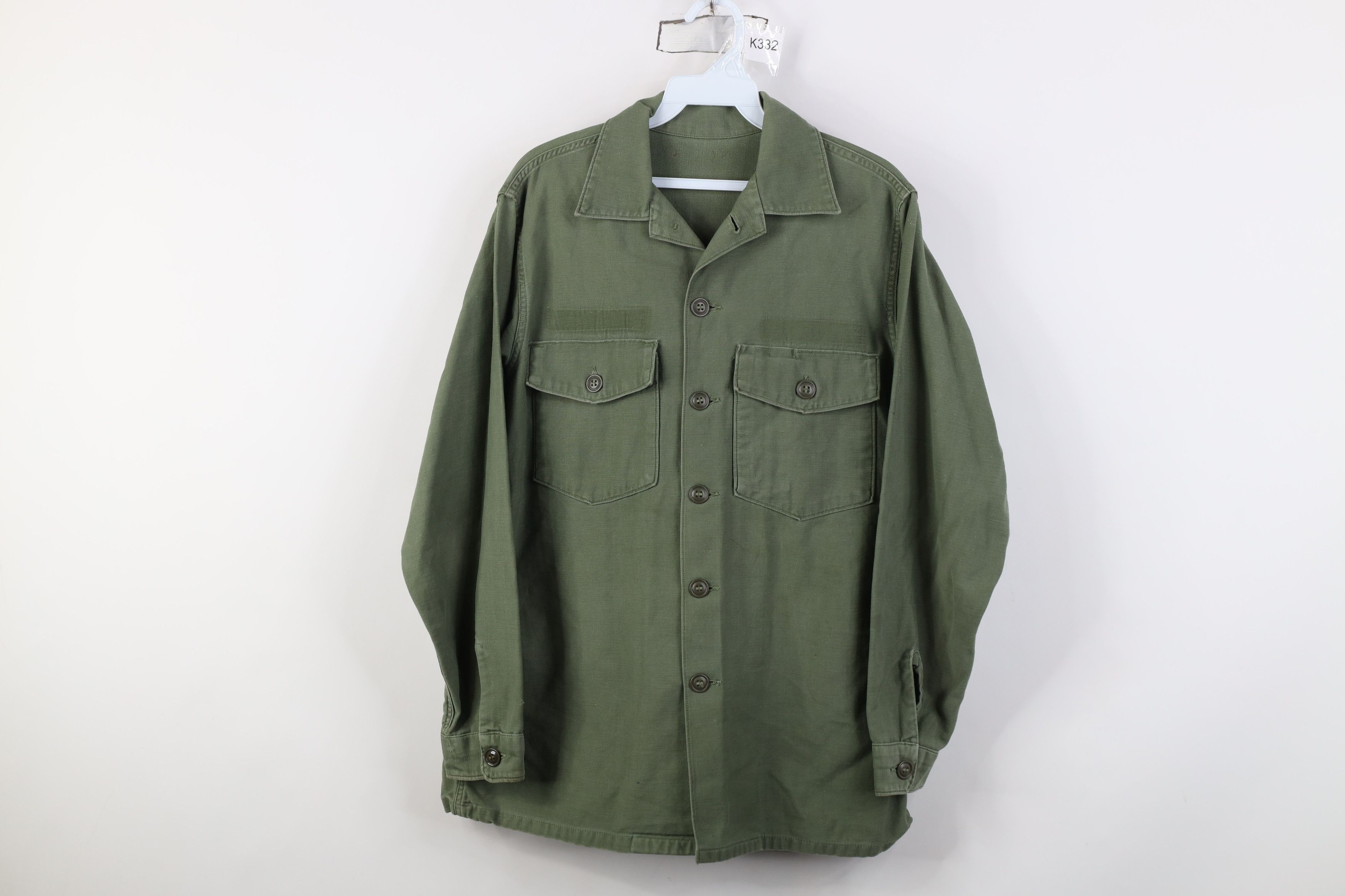 Vintage Vintage 60s 70s Vietnam War USGI Field Army Button Shirt USA Size US M / EU 48-50 / 2 - 1 Thumbnail