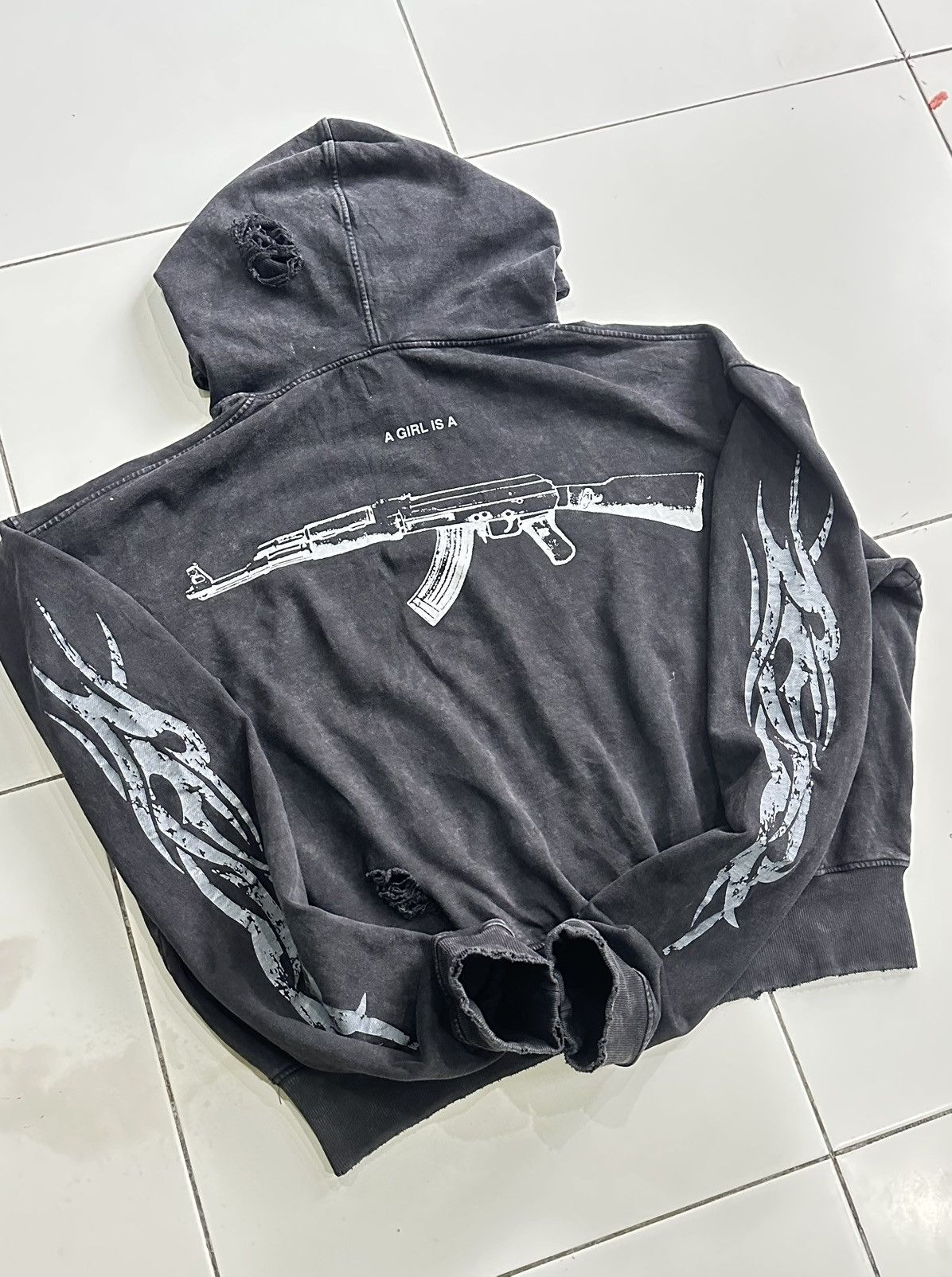 Affliction Lonchofactory singapore new brand cropped distressed Size US XL / EU 56 / 4 - 4 Thumbnail