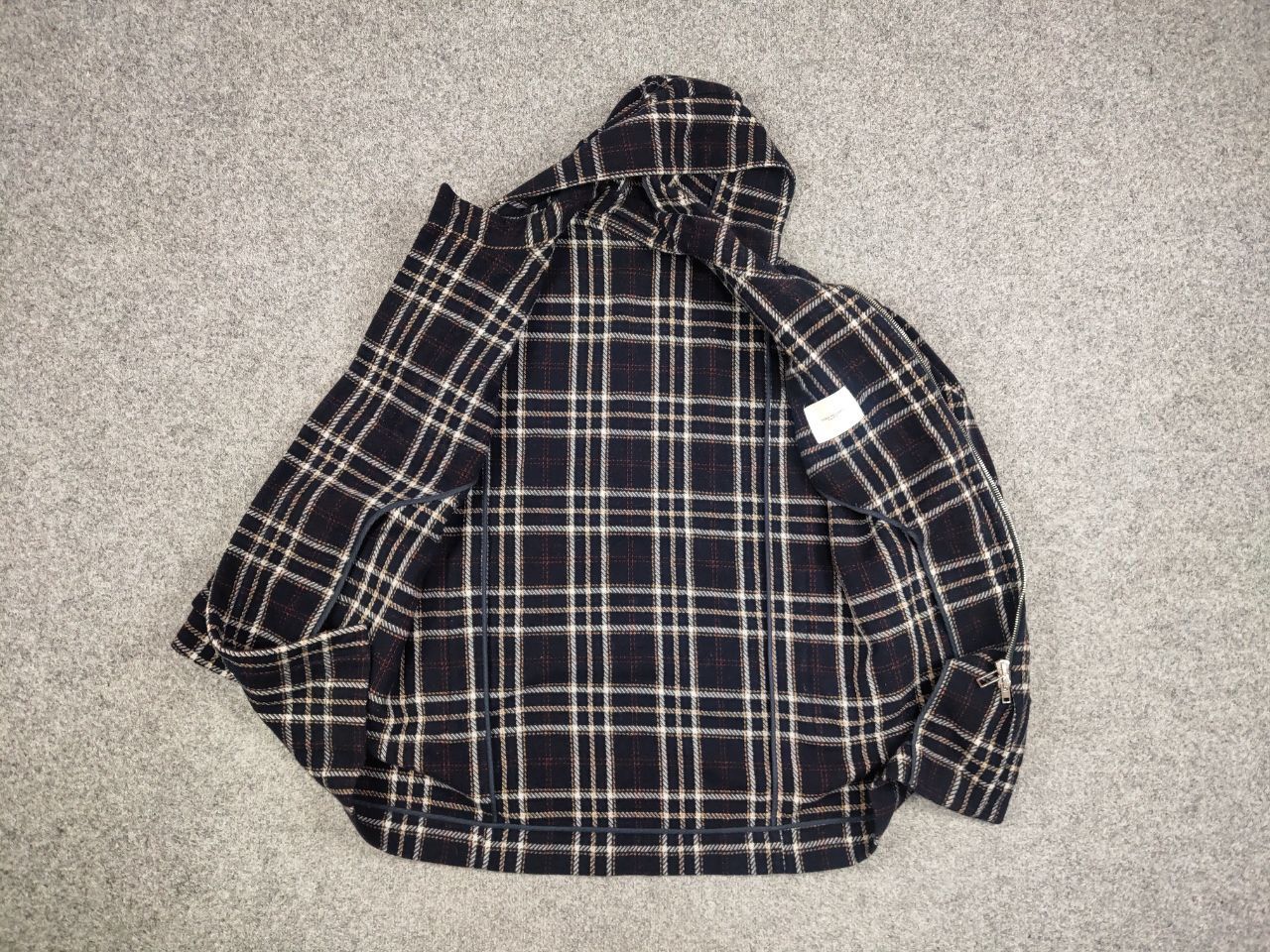 Paolo Pecora Paolo Pecora Design Duffle Checkered coat Wool Jacket Size US S / EU 44-46 / 1 - 14 Thumbnail