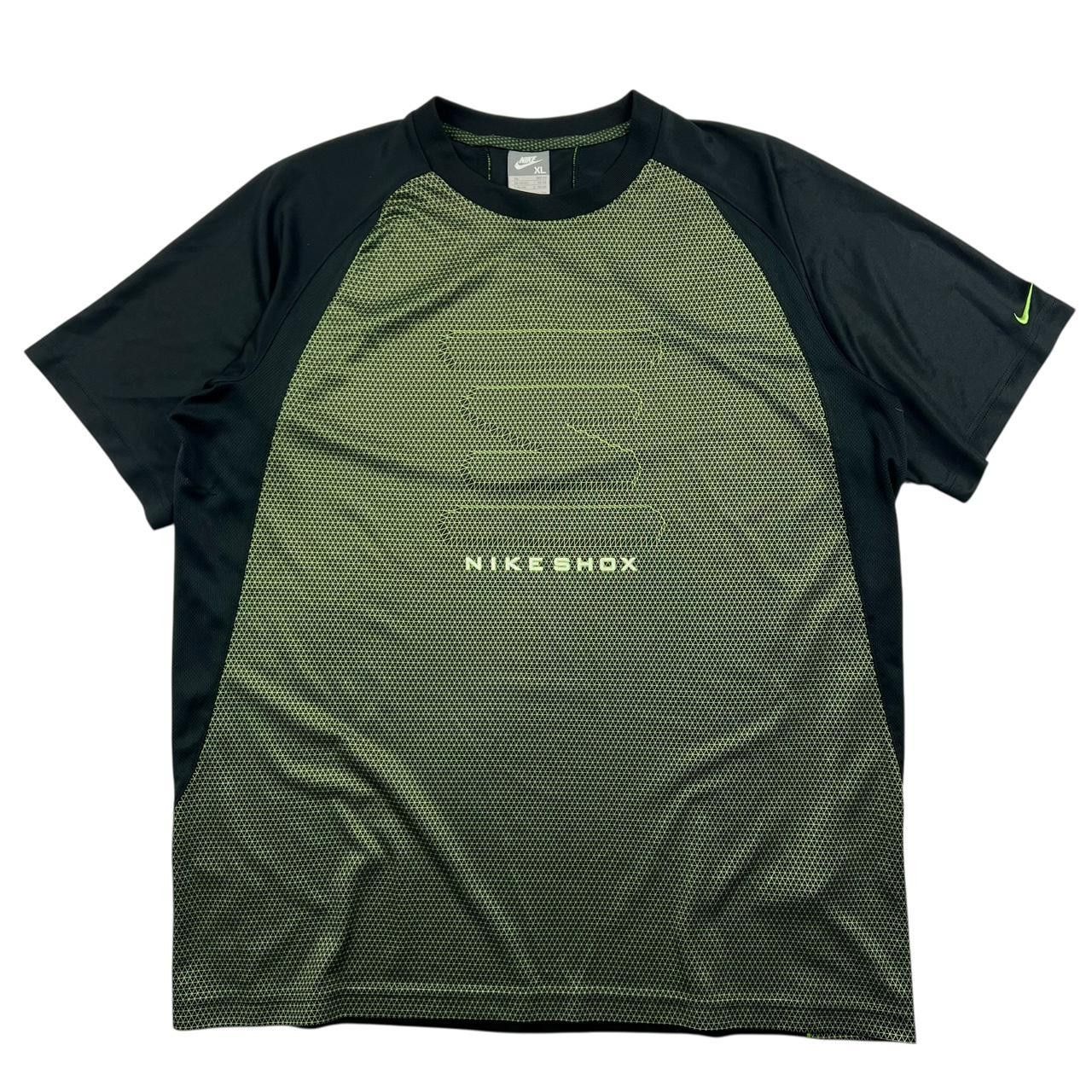 Nike Vintage 2000s Nike Shox T-Shirt Green & Black - Extra Large Size US XL / EU 56 / 4 - 1 Thumbnail