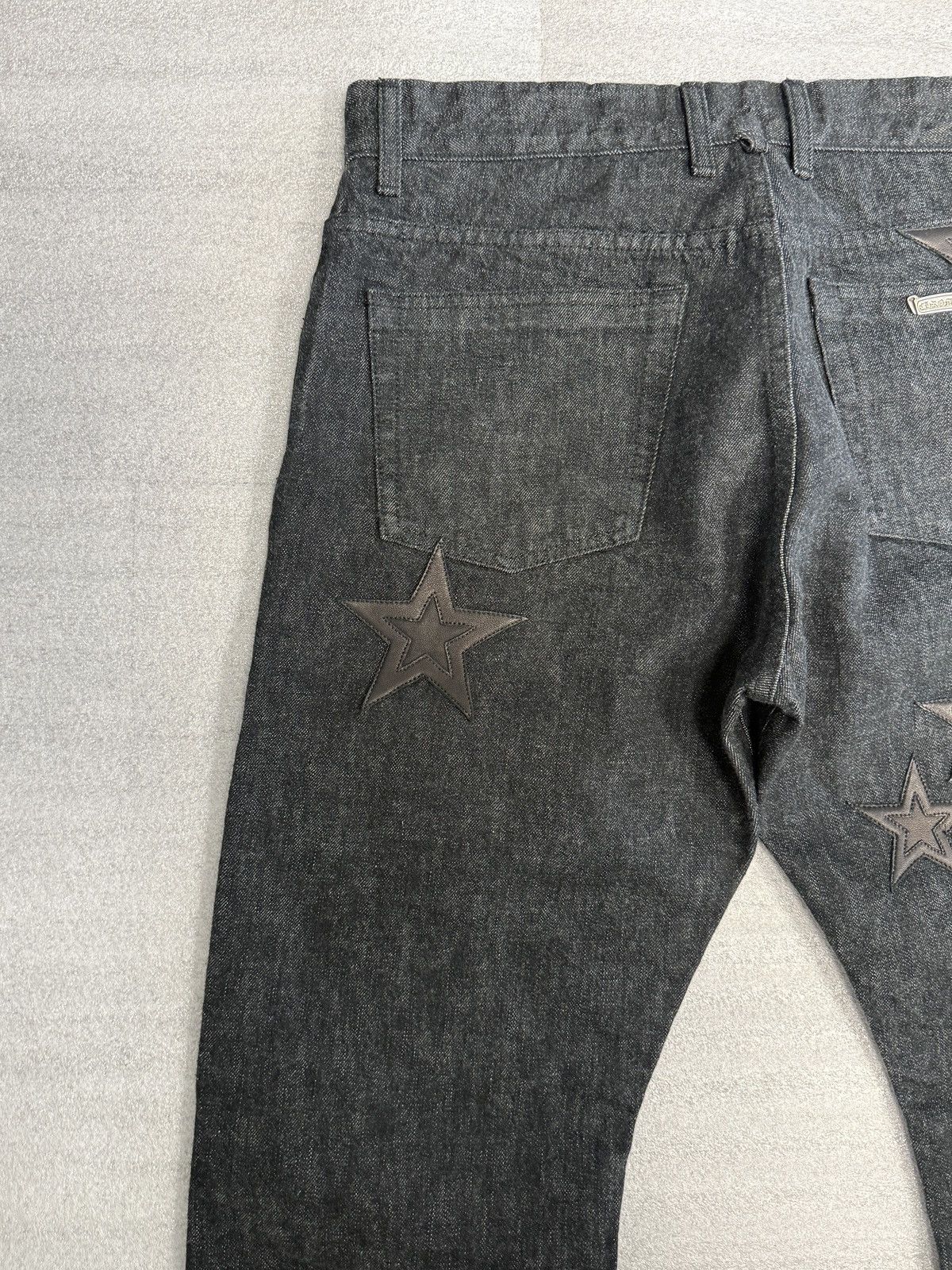 Chrome Hearts Chrome Hearts Fleur Knee Star Patch Denim Sz 34 NEW Size US 34 / EU 50 - 9 Thumbnail