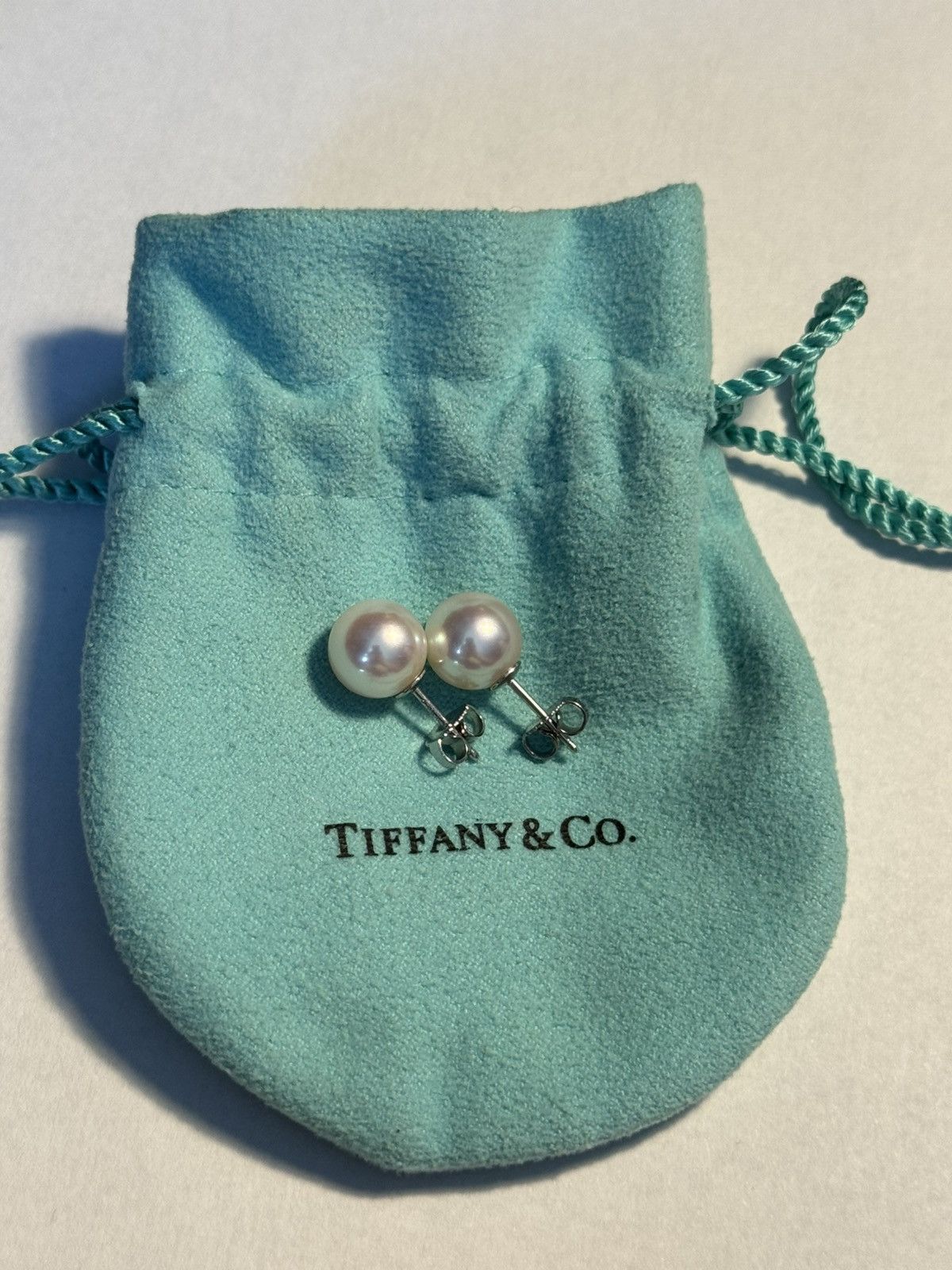 Tiffany & Co. Tiffany & Co. 18K White Gold White 8.5mm Pearl Stud Earrings Size ONE SIZE - 1 Thumbnail