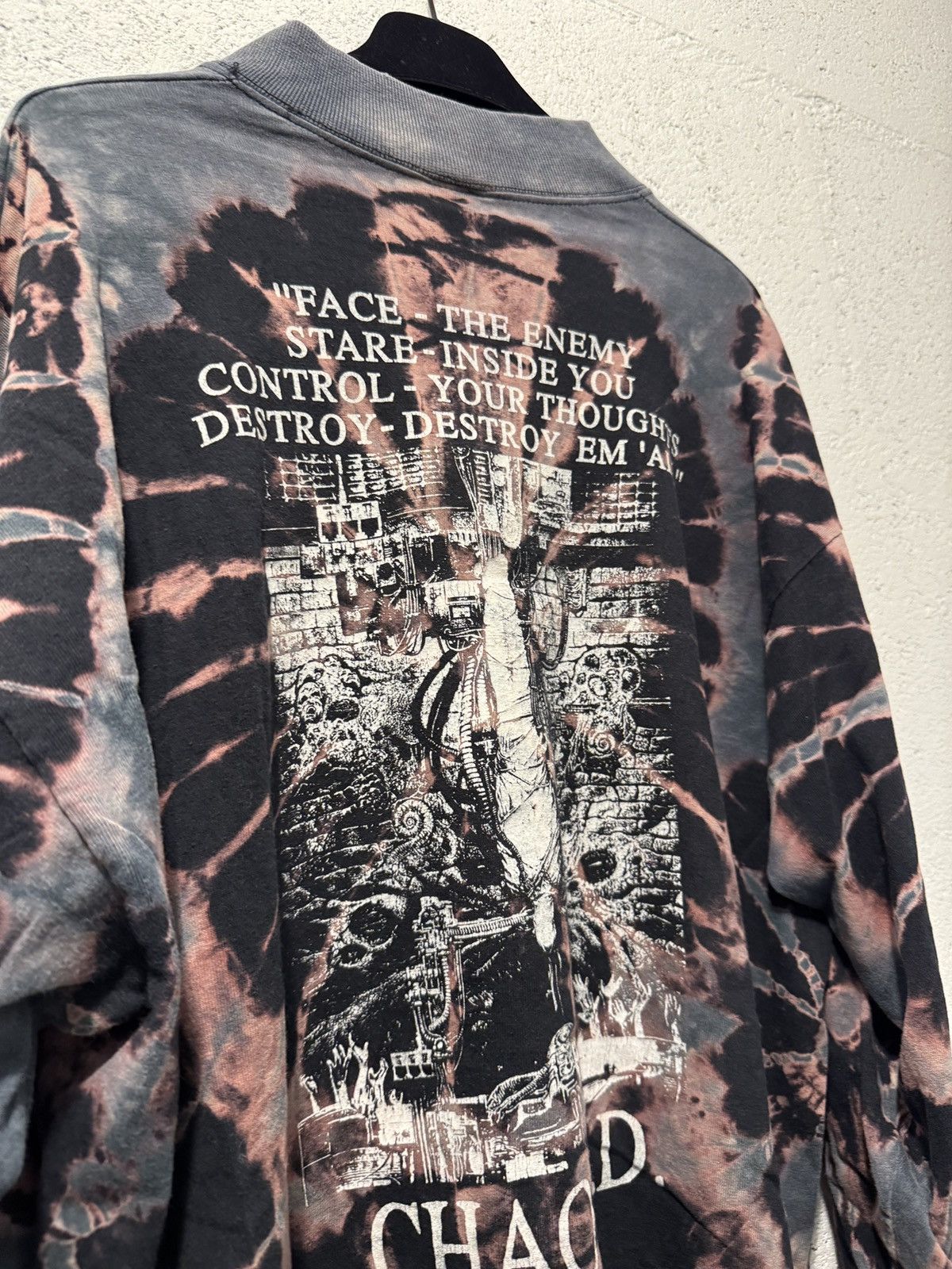 Band Tees × Vintage *RARE* SEPULTURA LONGSLEEVE CHAOS AD 90s VINTAGE TIE DYE Size US XL / EU 56 / 4 - 7 Thumbnail
