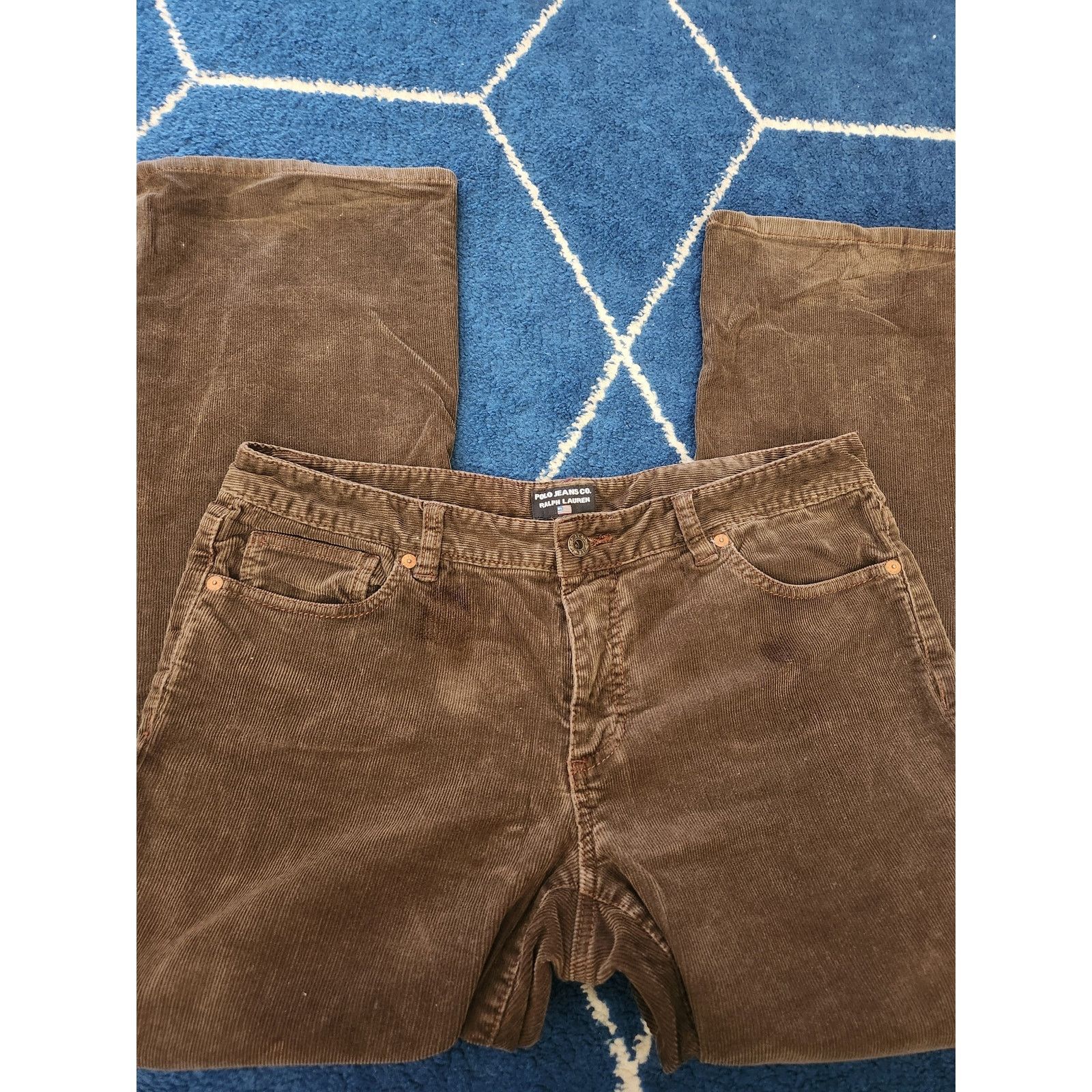 Polo Ralph Lauren Vintage Polo Jeans Ralph Lauren12x30 Corduroy Forest Green Size 34" / US 12 / IT 48 - 6 Thumbnail