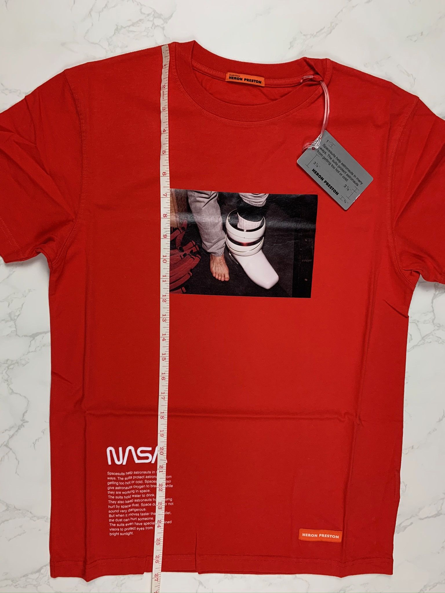 Heron Preston 🔥65% OFF🔥 [SALE] Heron Preston Red Photo Nasa T-Shirt Size US XS / EU 42 / 0 - 7 Thumbnail
