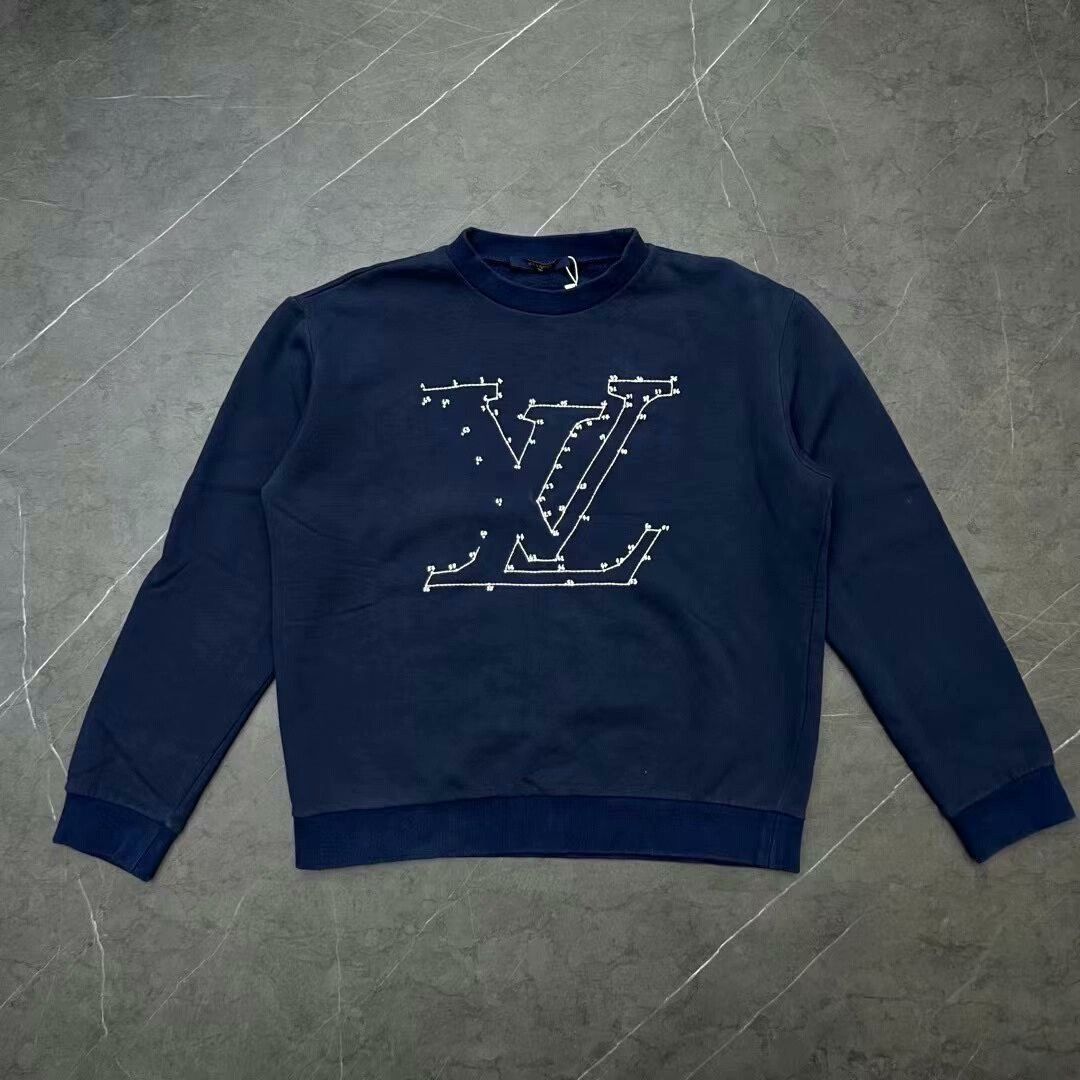 Louis Vuitton Louis Vuitton Navy Blue Sweatshirt Size M Size US M / EU 48-50 / 2 - 1 Thumbnail