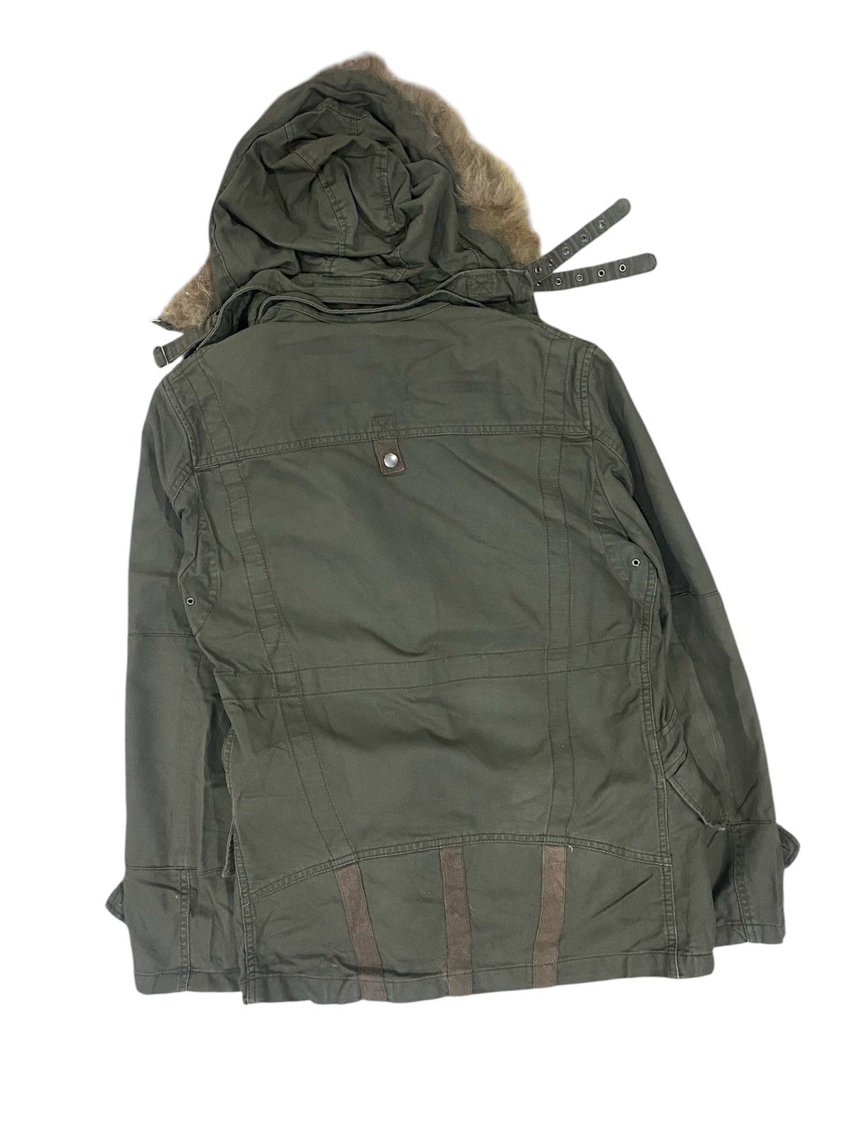 PPFM Ppfm Punk Raccoon Fur Hooded Multi-Pocket Design Military Size US M / EU 48-50 / 2 - 2 Thumbnail