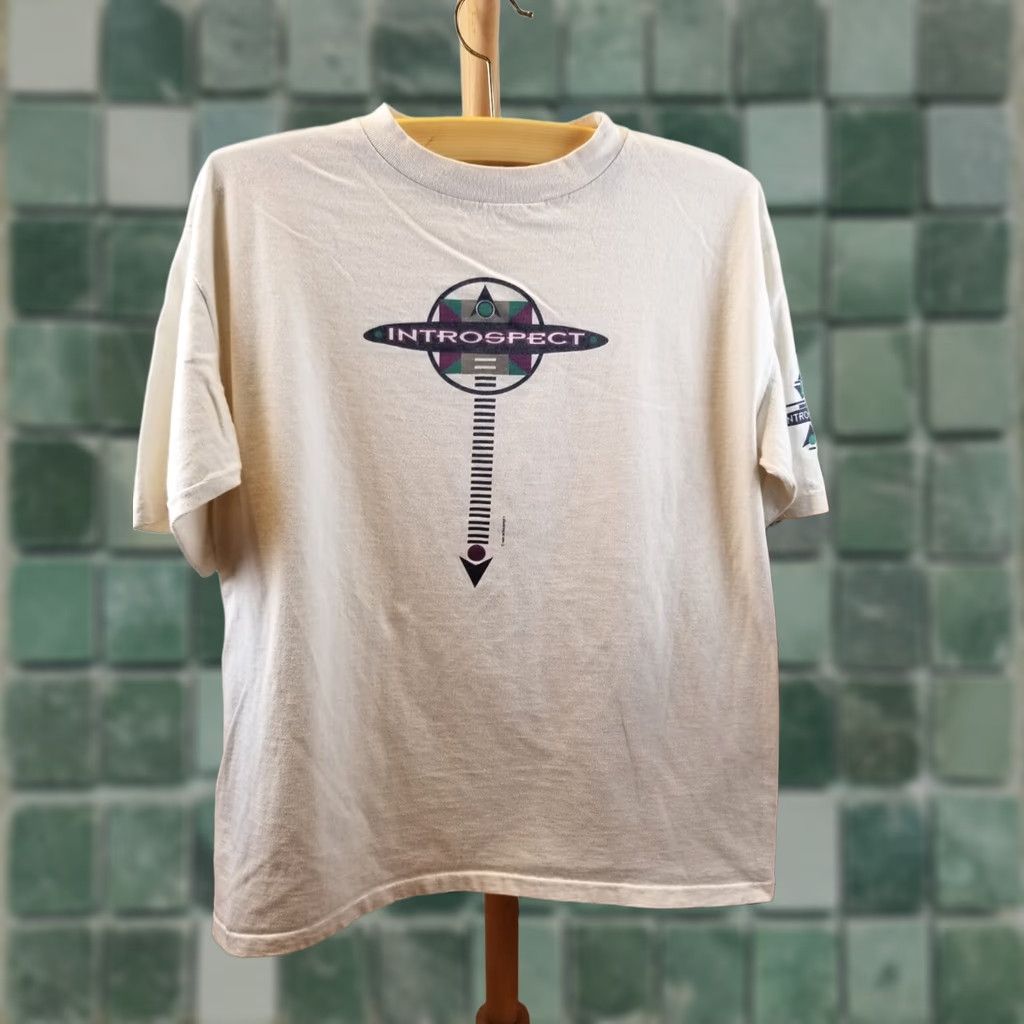 Vintage VINTAGE 1991 INTROSPECT HEAVY COTTON SINGLE STITCH T-SHIRT SZ LARGE Size US L / EU 52-54 / 3 - 1 Thumbnail