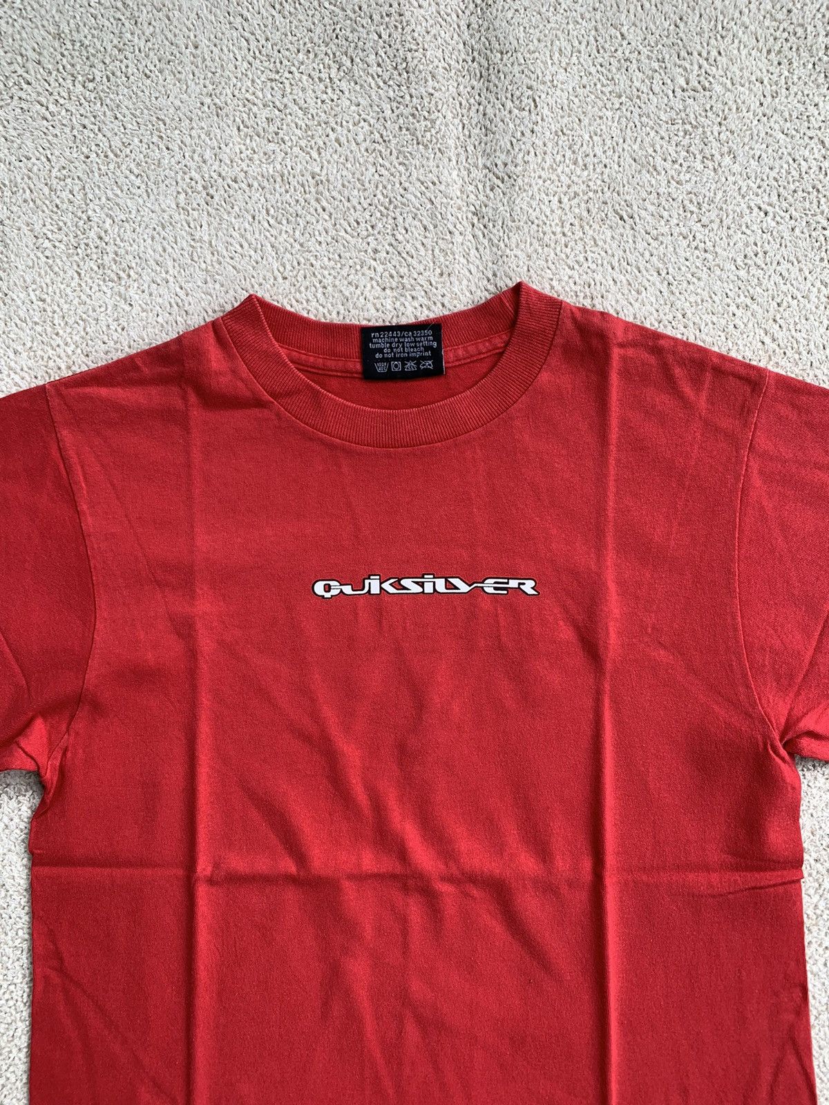 Quiksilver × Vintage Quiksilver vintage big back logo t-shirt tee Size US S / EU 44-46 / 1 - 4 Thumbnail