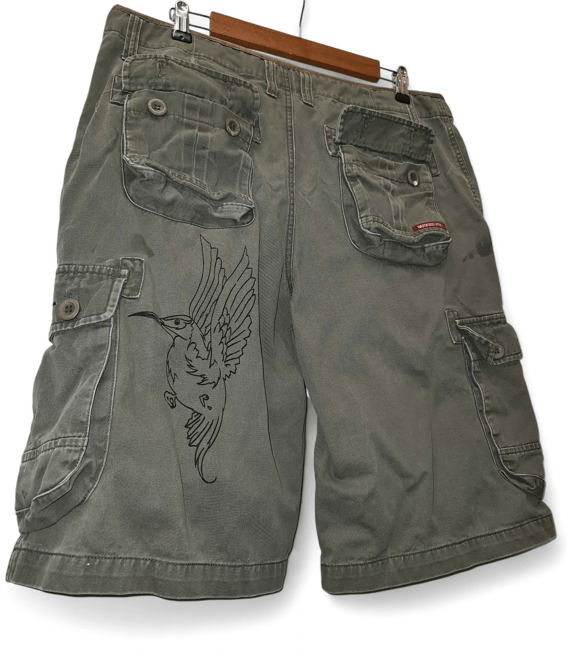 Quiksilver 90s Vintage Quiksilver cargo shorts Size US 34 / EU 50 - 1 Thumbnail