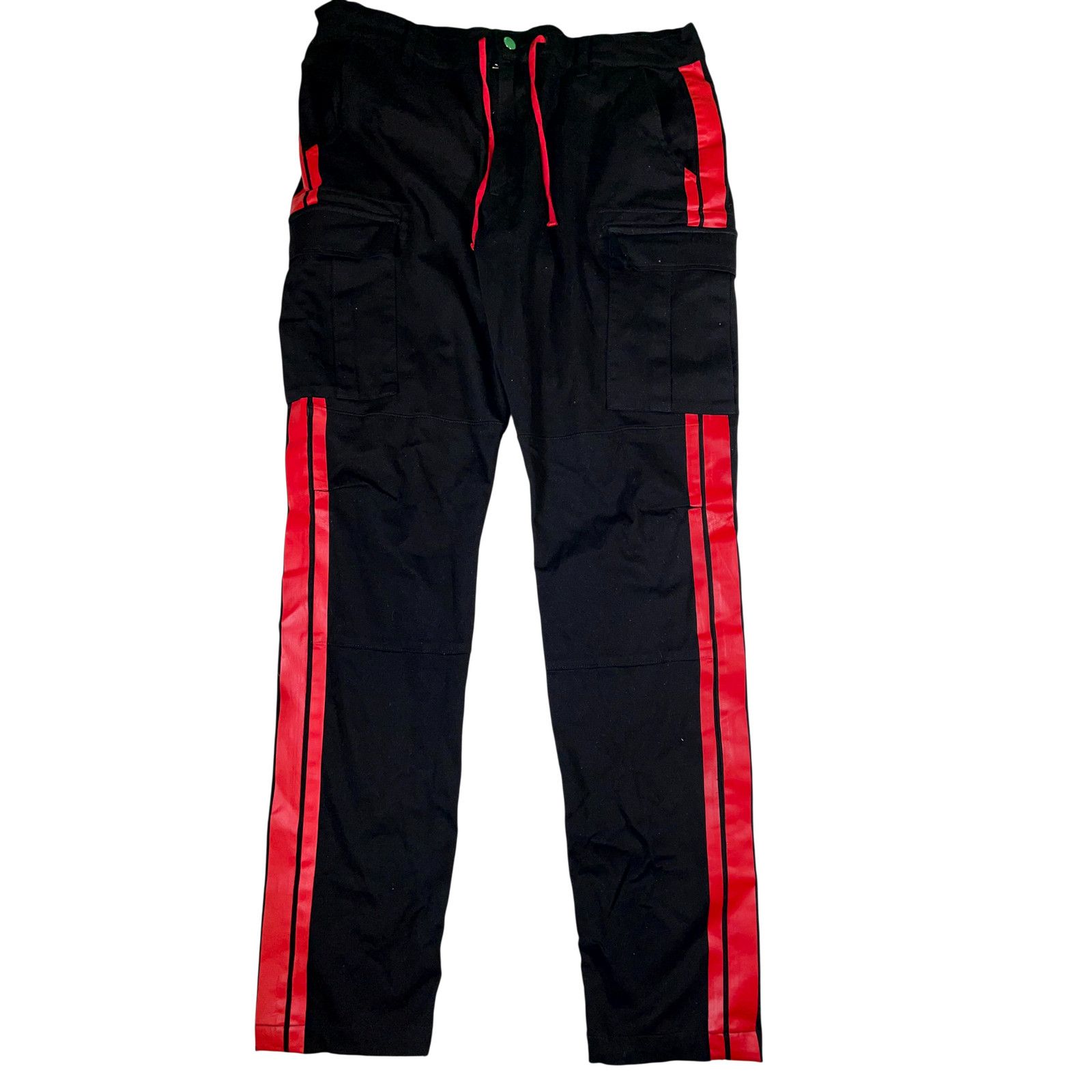 Amiri Amiri Stripe Cargo Black & Red Pants Size US 38 / EU 54 - 1 Thumbnail