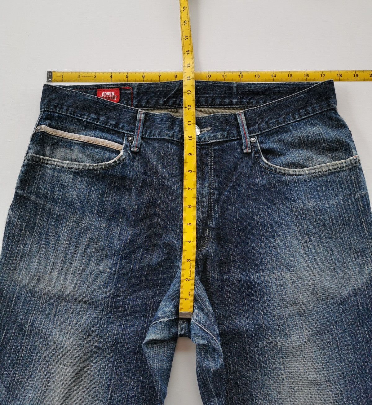Edwin Edwin Slim Fit Distressed Denim Jeans Size US 35 - 12 Thumbnail