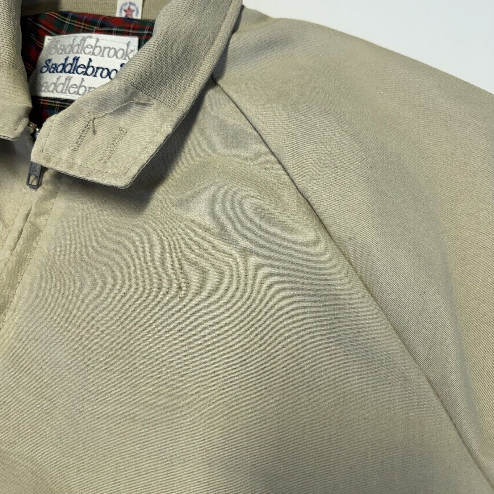 Other Saddlebrook Zip Jacket Mens Medium Plaid Lined Collared Golf Size US M / EU 48-50 / 2 - 4 Thumbnail