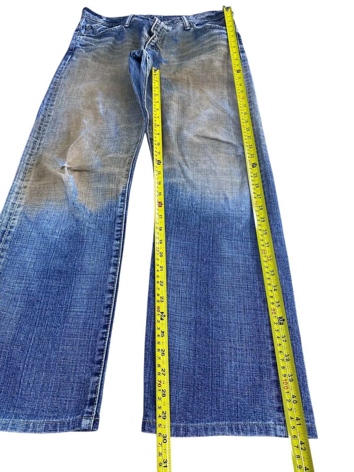 Japanese Brand Japanese Brand Rusty Faded Wash Style Loose Jeans Size US 34 / EU 50 - 7 Thumbnail