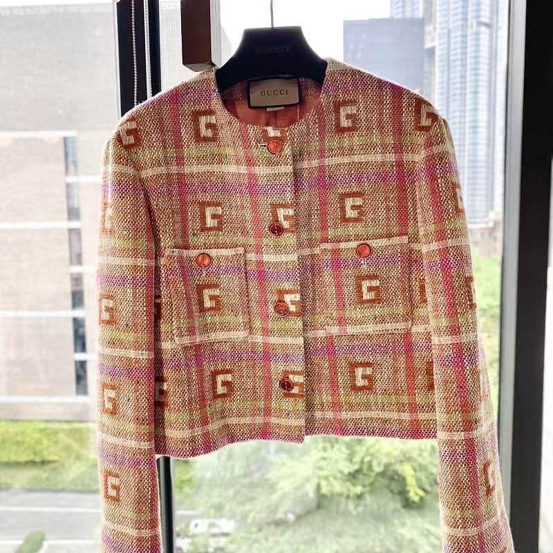 Gucci Gucci GG Pattern Tweed Jacket Size 36 Size XS / US 0-2 / IT 36-38 - 1 Thumbnail