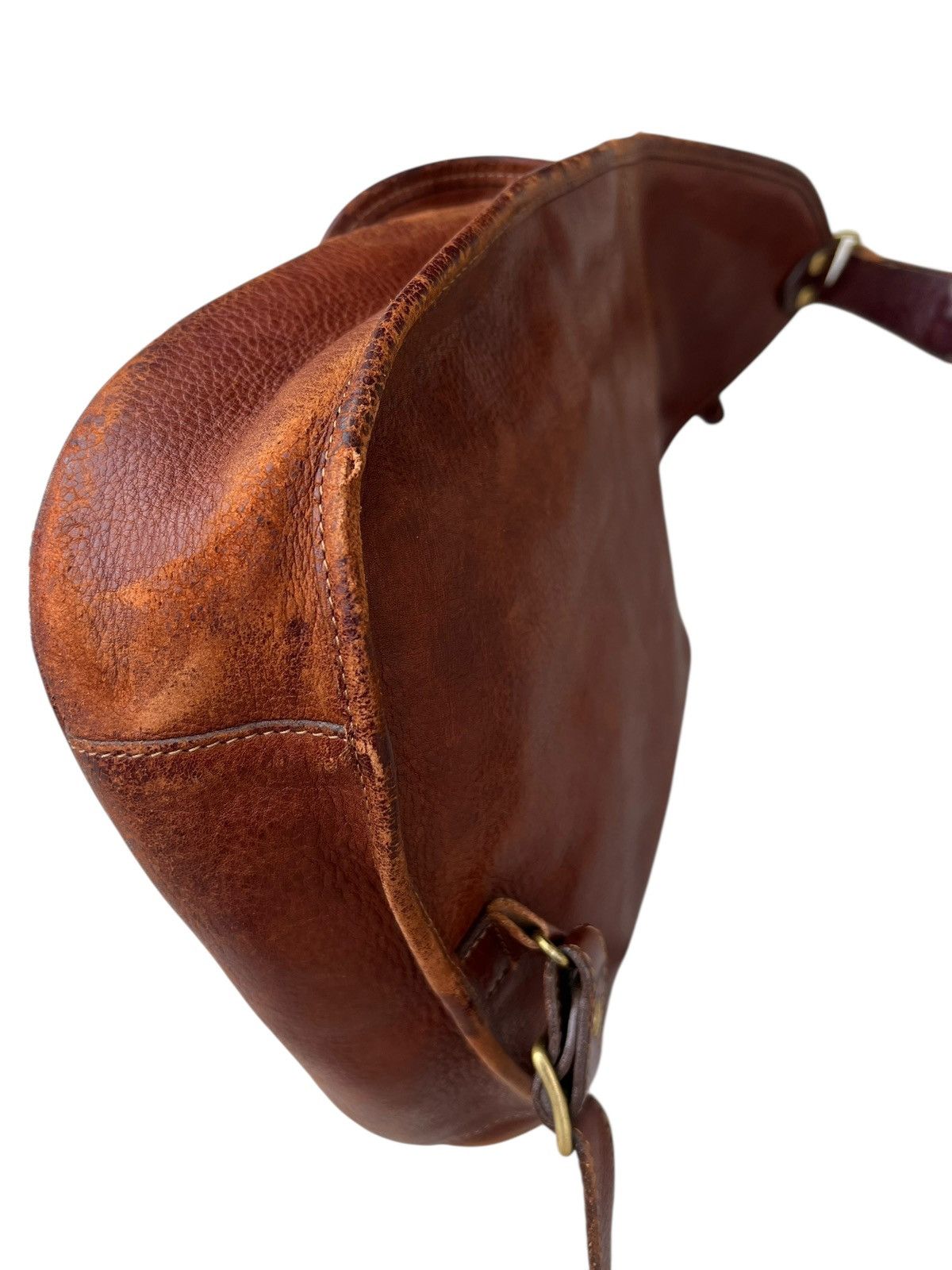 Leather Distressed Patina Leather Cross Body Bag Marley Hodgson Size ONE SIZE - 12 Thumbnail