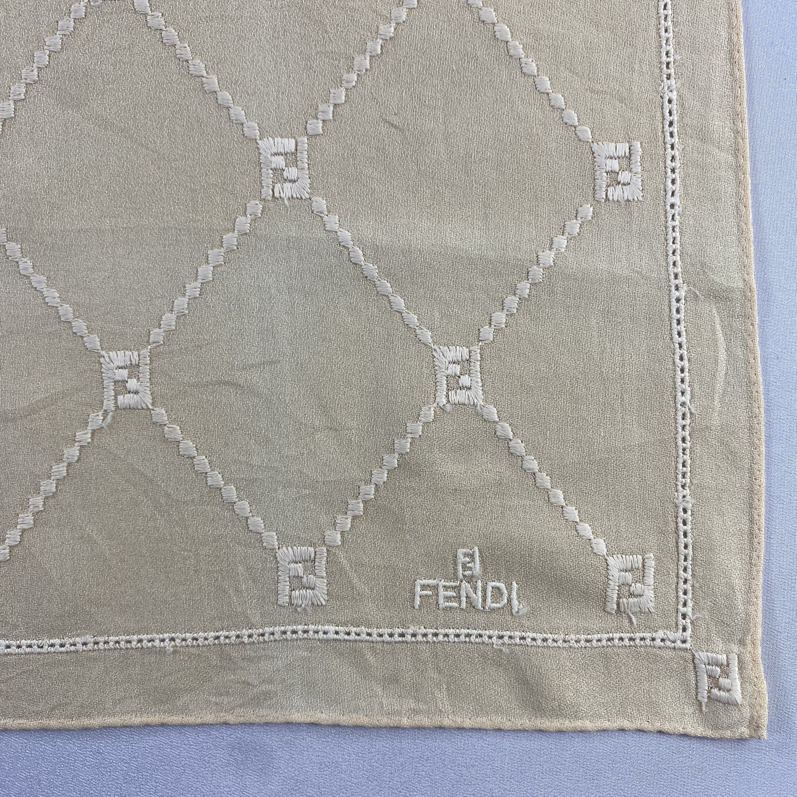Vintage Fendi Handkerchief / Neckerchief / Bandana-P595 Size ONE SIZE - 3 Thumbnail