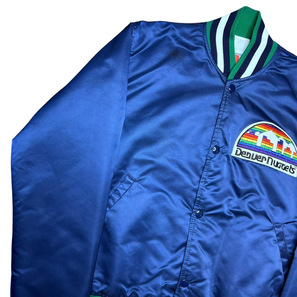 Starter Vintage 1980s NBA Denver Nuggets Starter Satin Bomber Jacket Size US M / EU 48-50 / 2 - 15 Thumbnail