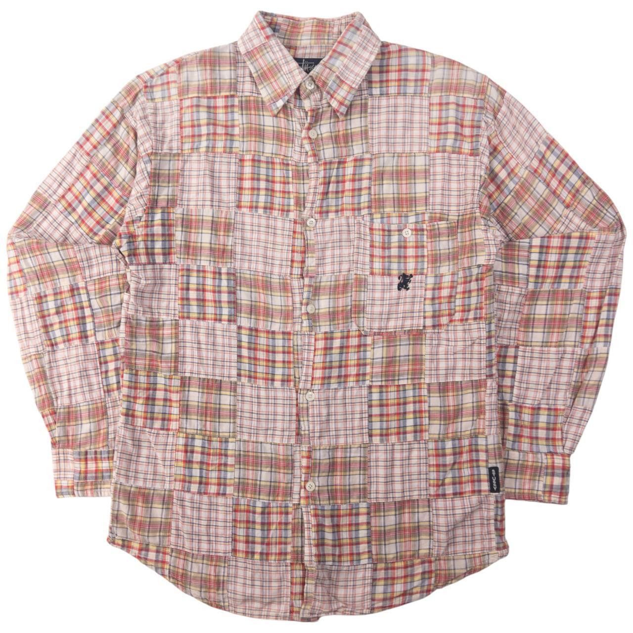Stussy Vintage Stussy Patchwork Long Sleeve Button Up Shirt Size M Size US M / EU 48-50 / 2 - 1 Thumbnail